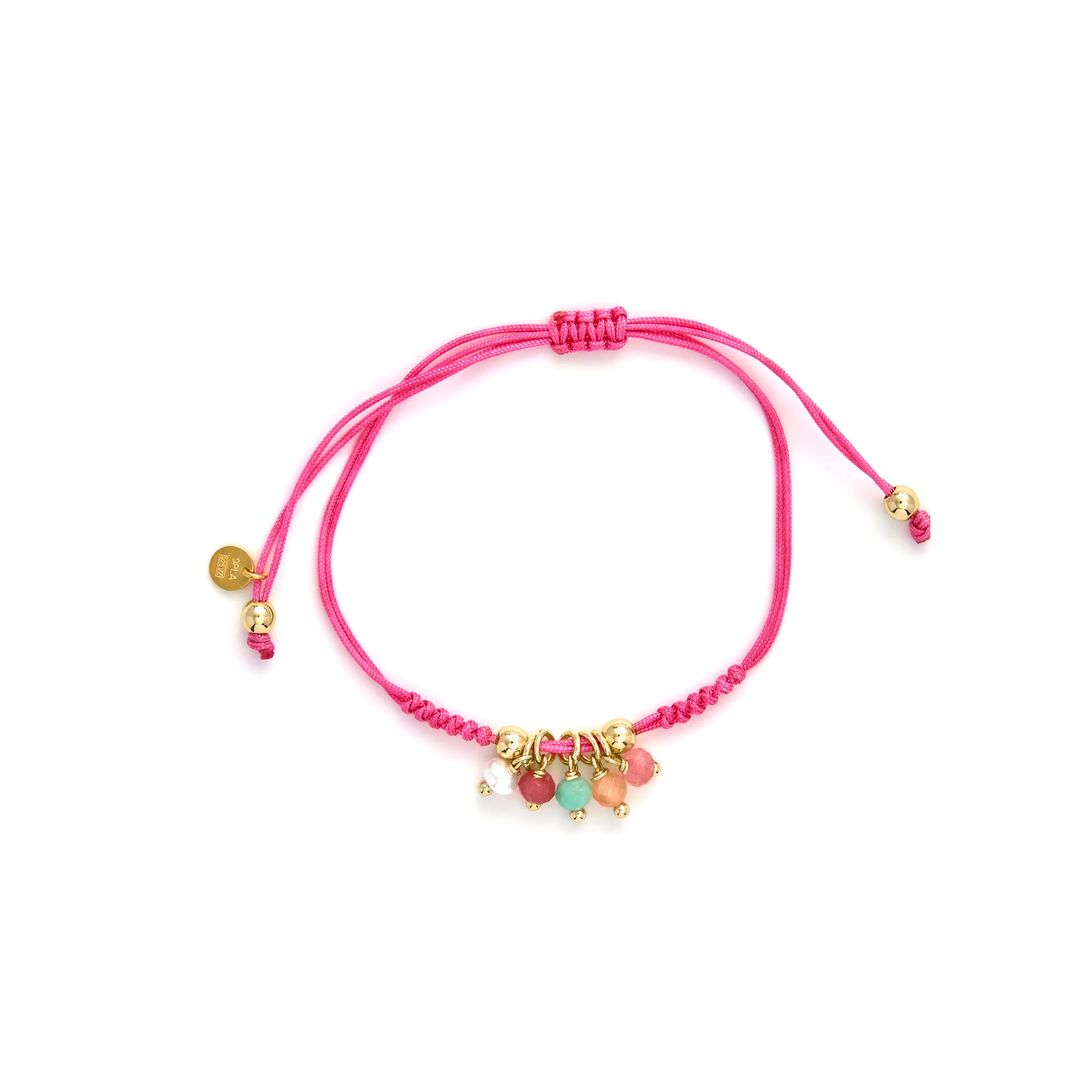 Pulsera de Plata de Ley 925 y Circonita Multicolor acabado en oro amarillo de 18k - Ruzin - Image 3