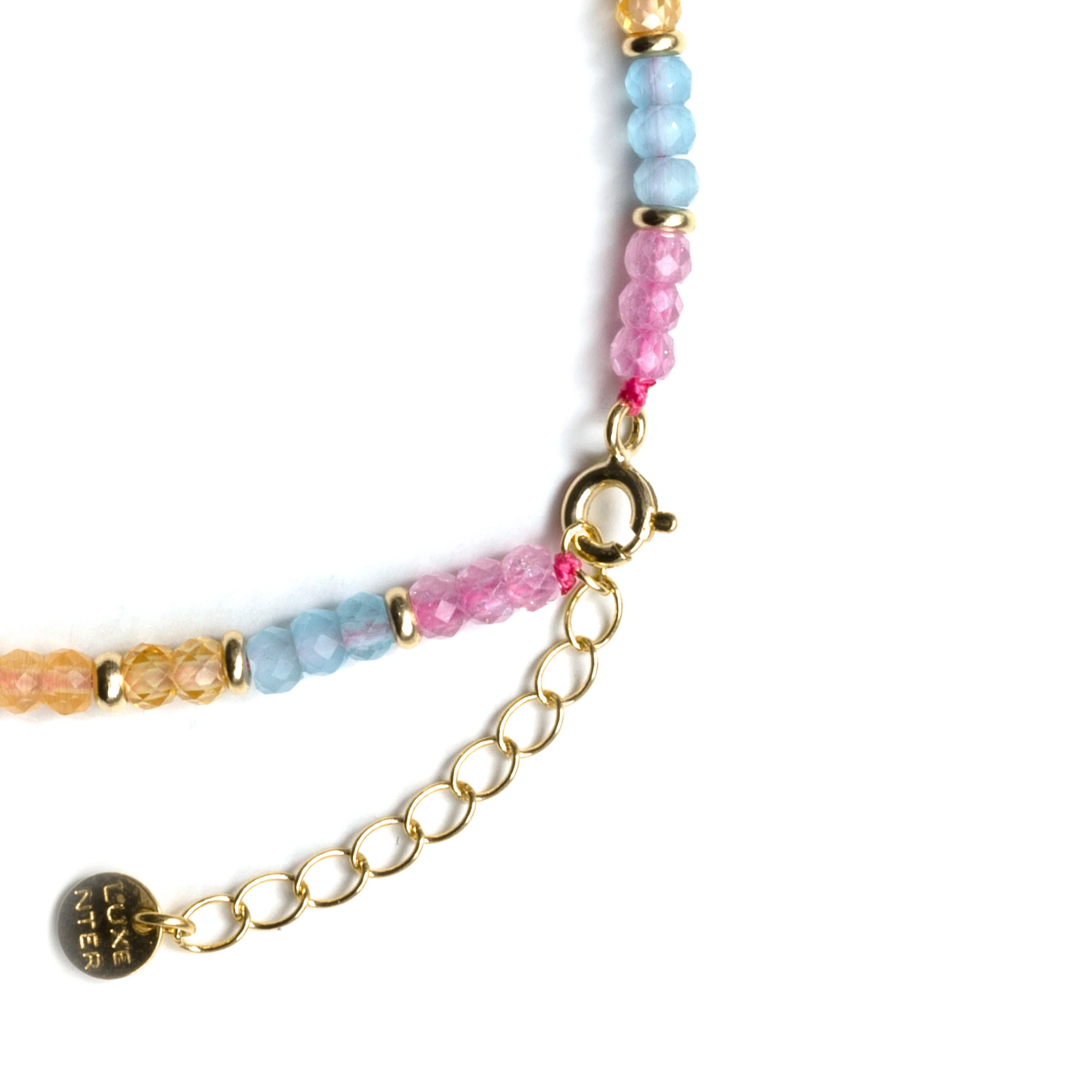 Pulsera de Plata de Ley 925 y Circonita Multicolor acabado en oro amarillo de 18k - Zograx - Image 7