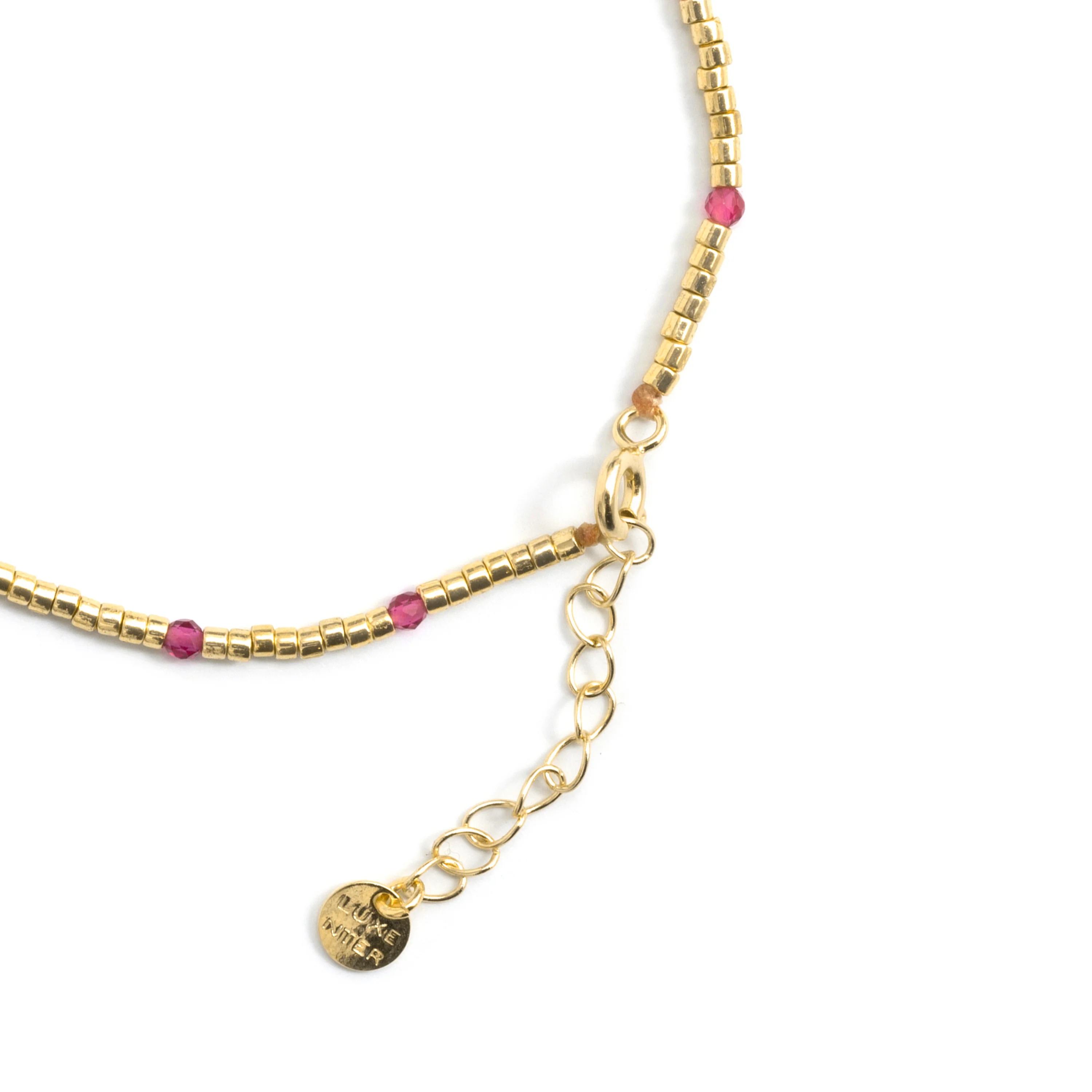 Pulsera de Plata de Ley 925 y Circonita Rosa acabado en oro amarillo de 18k - Simder - Image 7