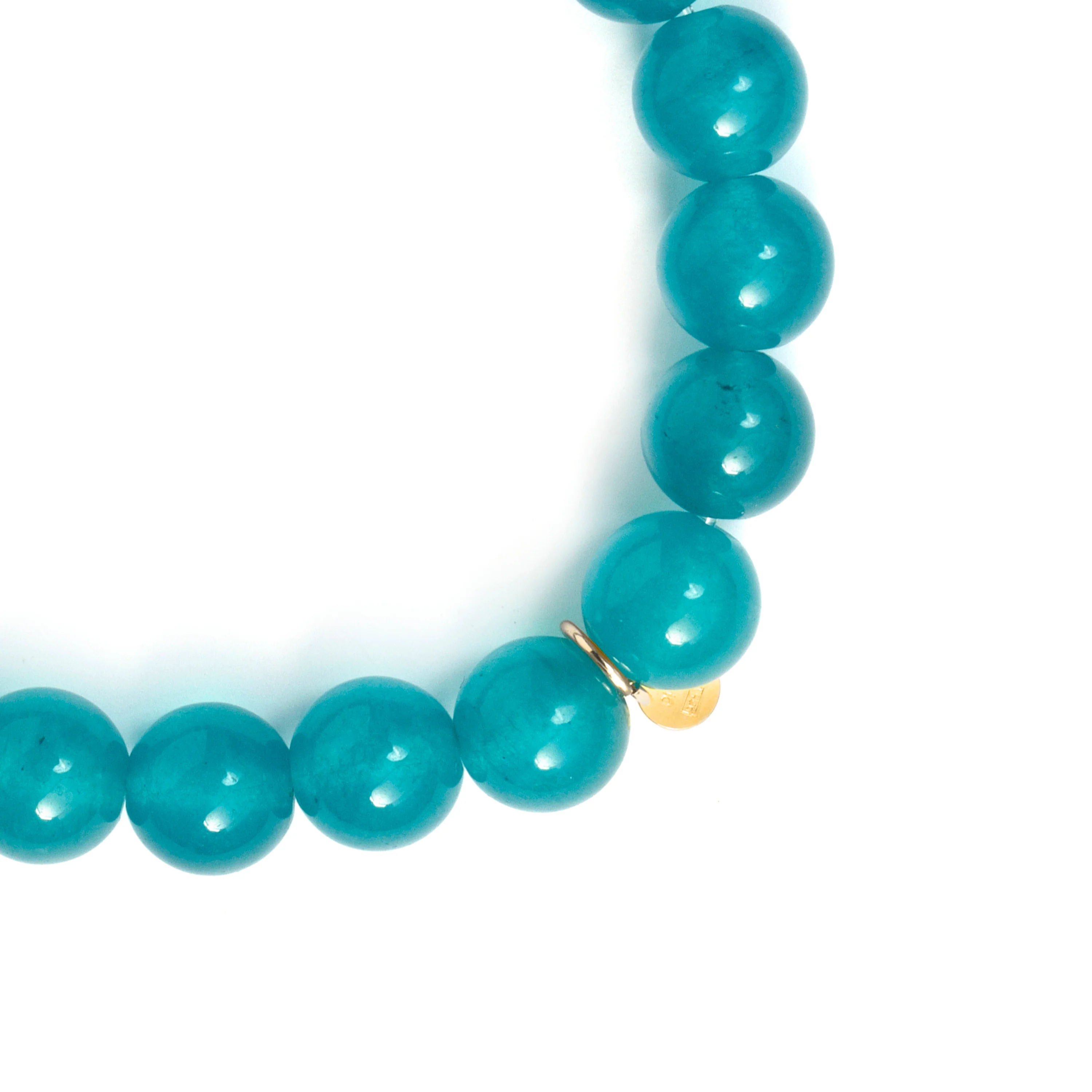 Pulsera de Plata de Ley 925 y Cristal Azul acabado en oro amarillo de 18k - Tekin - Image 6