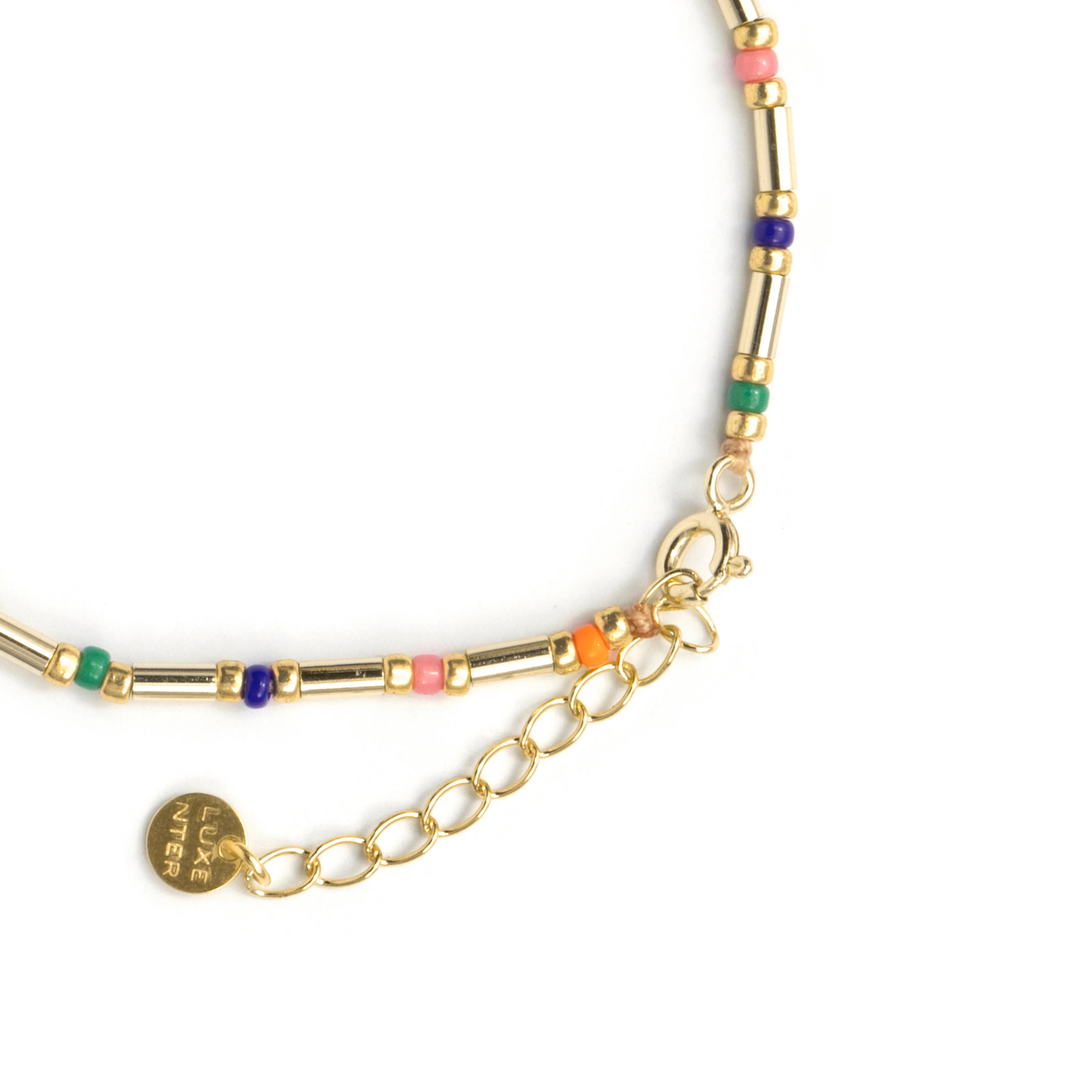 Pulsera de Plata de Ley 925 y Cristal Multicolor acabado en oro amarillo de 18k - Sharawi - Image 7