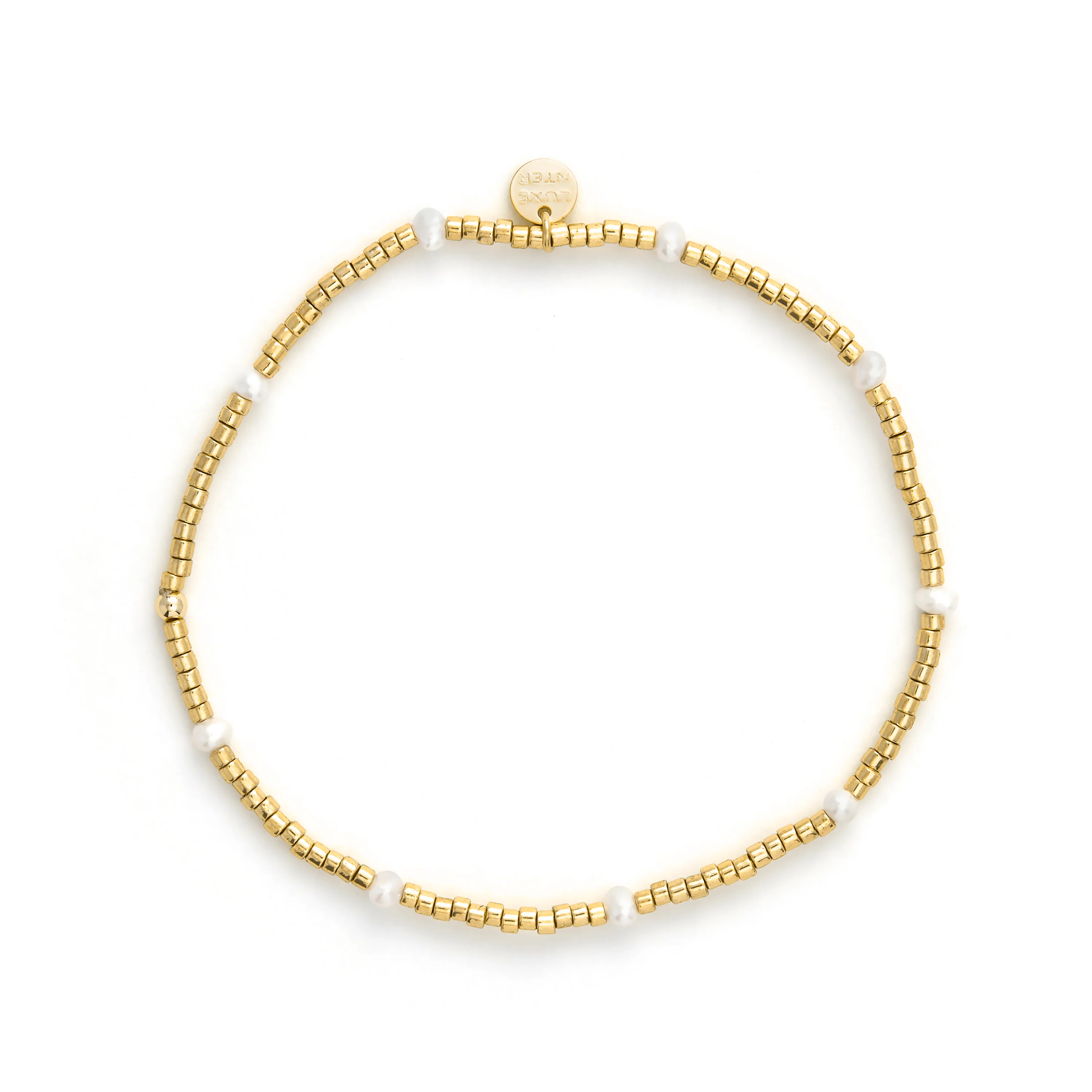 Pulsera de Plata de Ley 925 y Lacado Blanco acabado en oro amarillo de 18k - Fahkia - Image 3