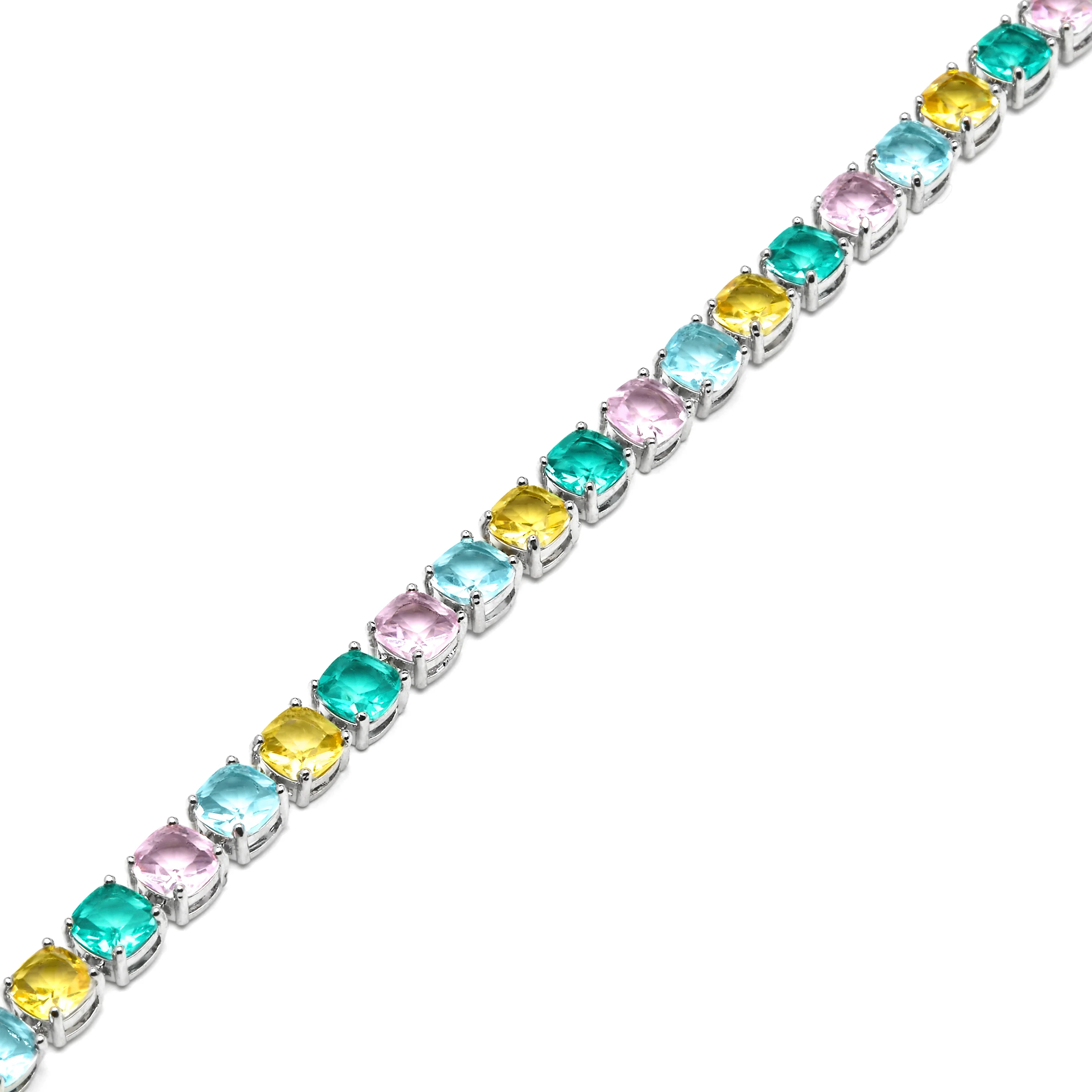 Pulsera acabado plata y Circonita Multicolor - Dow - Image 4