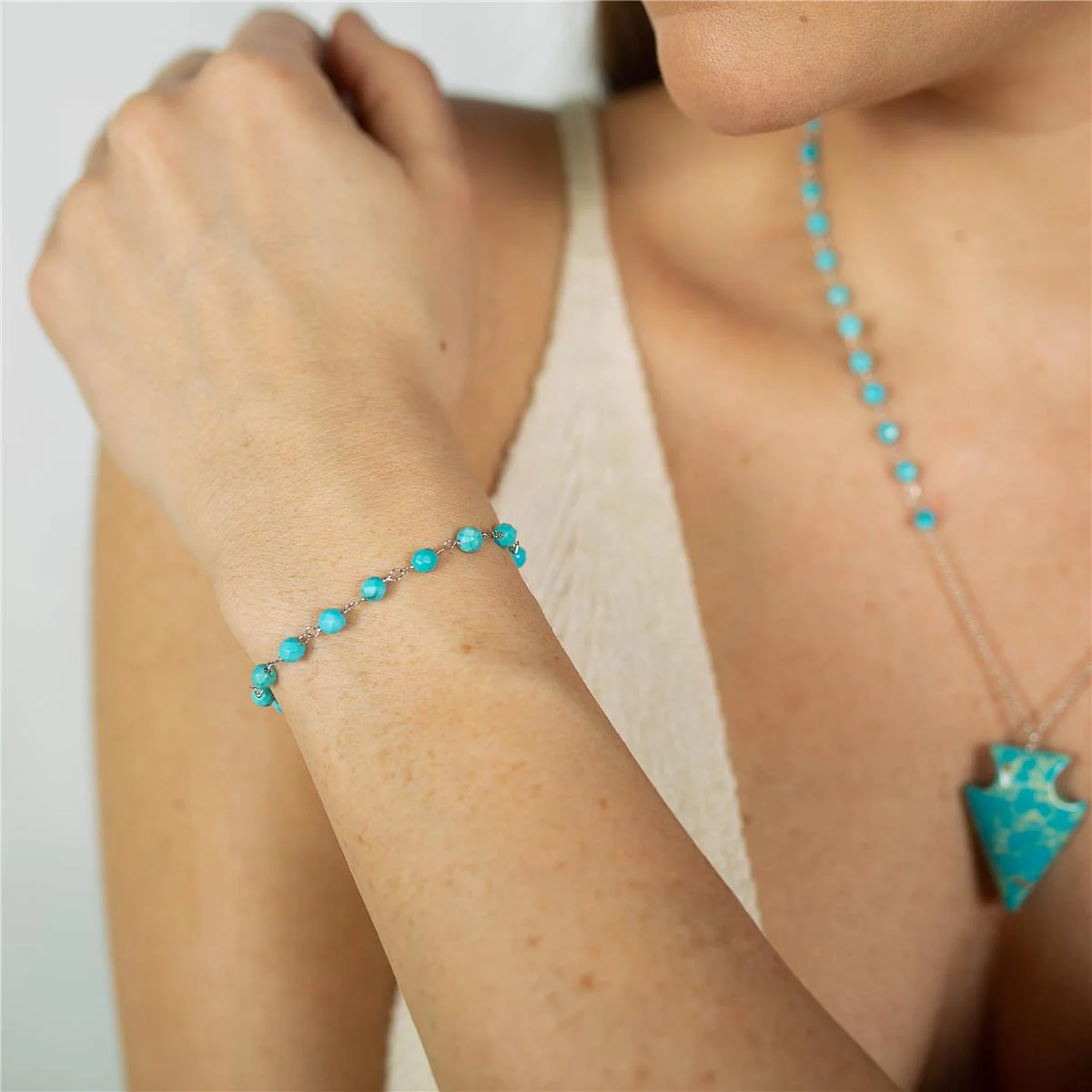 Pulsera Dresh Plata De Ley 925 - Dresh AZUL - Image 5