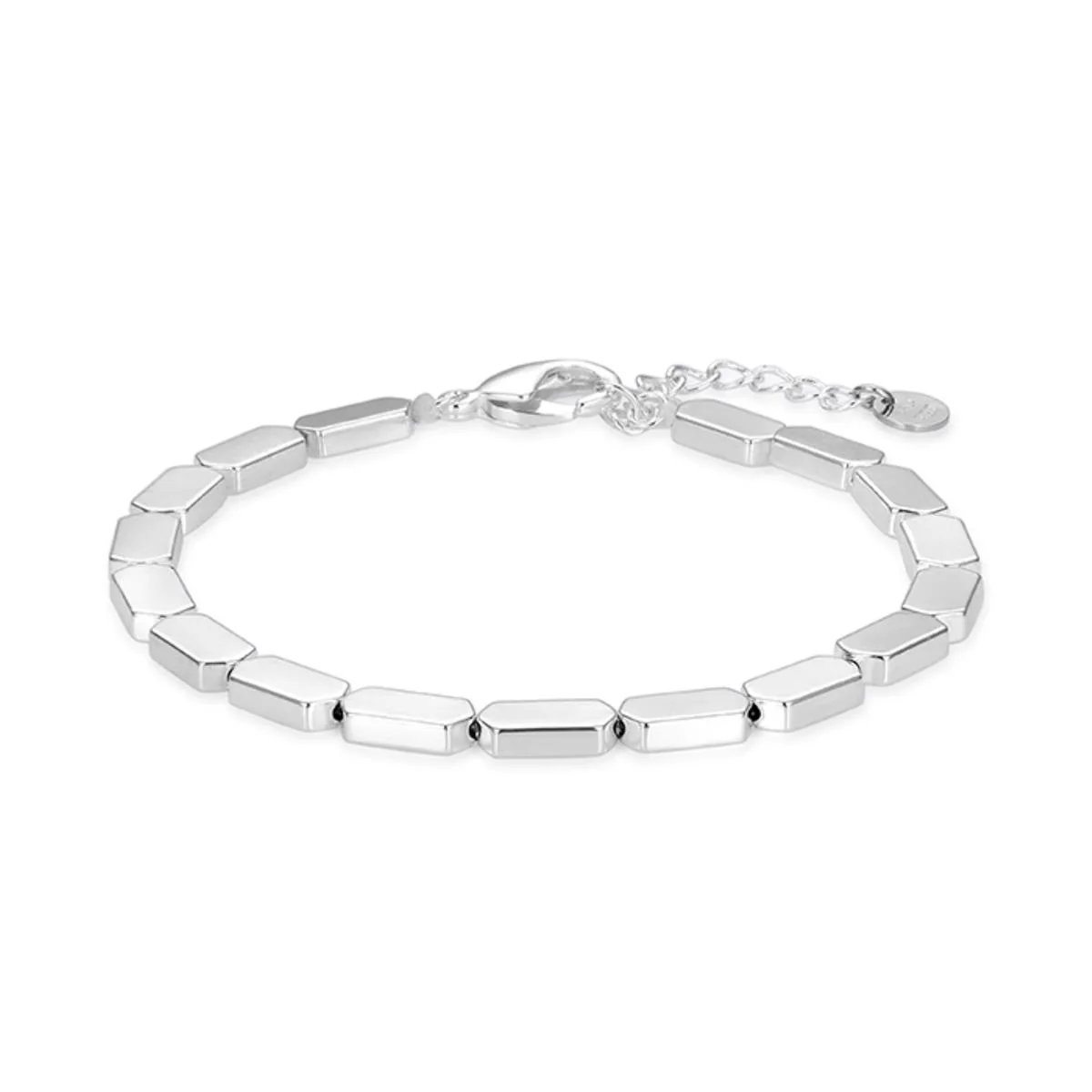 Pulsera Dridaka Hematite y Baño de Plata de Ley - Dridaka GRIS
