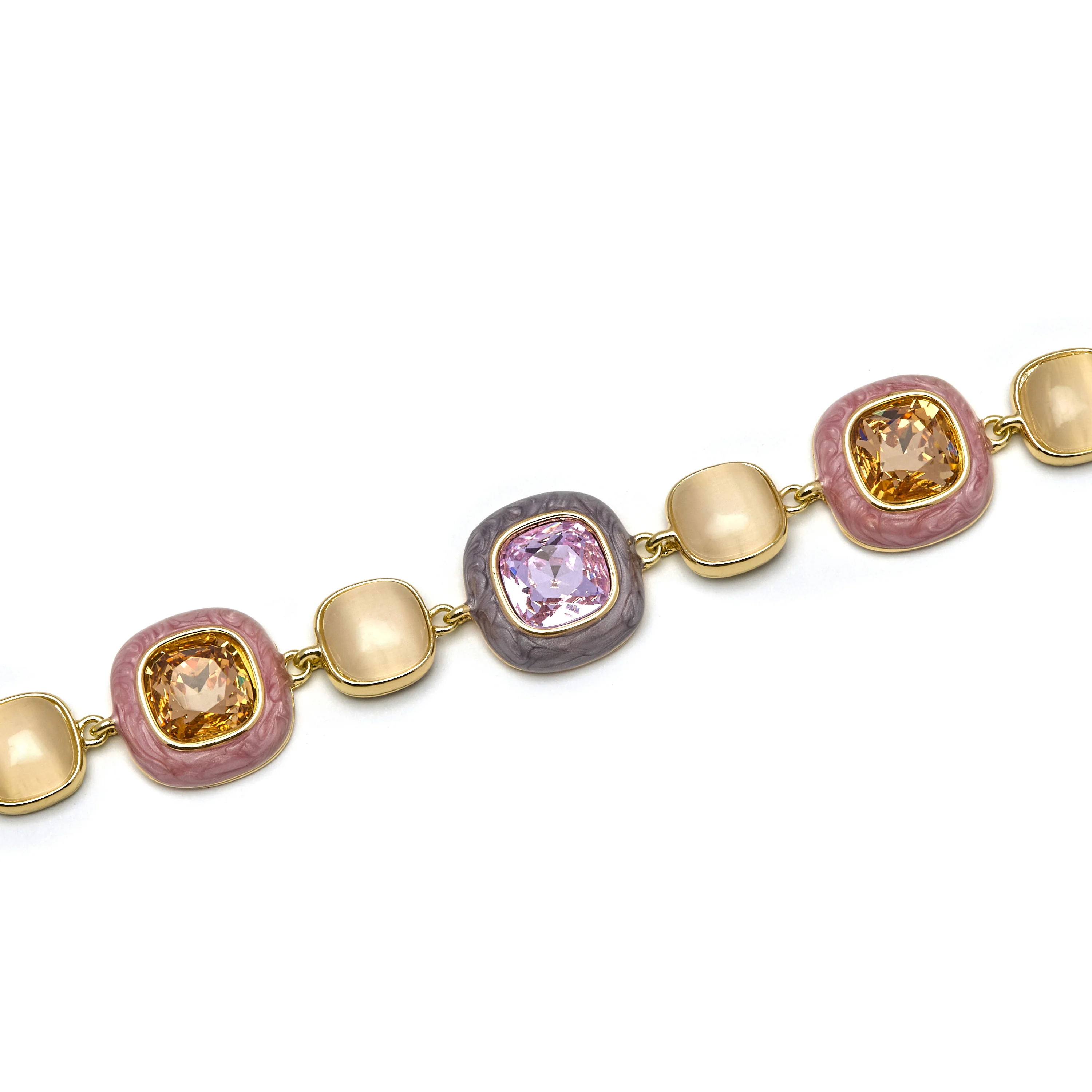 Pulsera de Circonita Multicolor acabada en oro amarillo 18K - Drogolo - Image 5