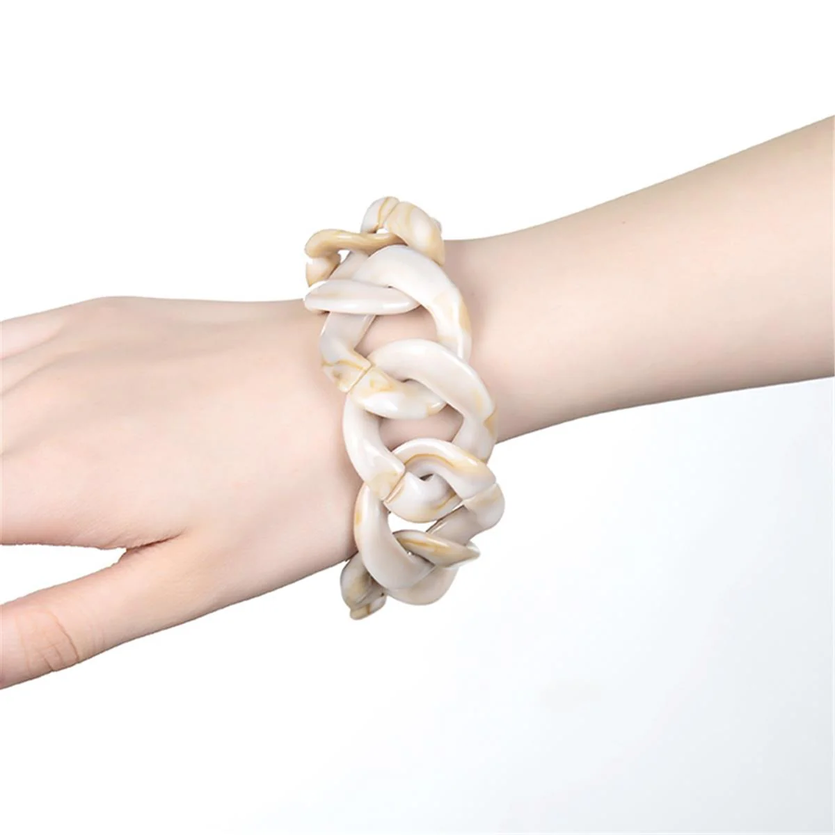 Pulsera Dunliam acabado en Oro Amarillo de 18 Kts - Dunliam BLANCO - Image 2