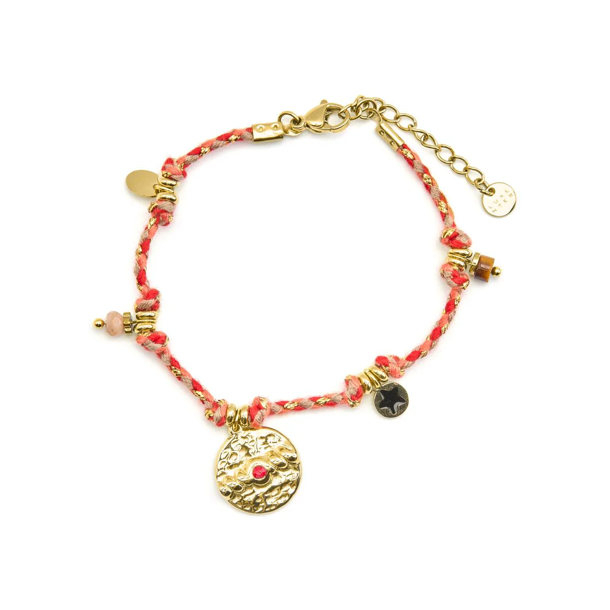 Pulsera Edxiuh acabado en Oro Amarillo de 18 Kts - Edxiuh ROJO - Image 2