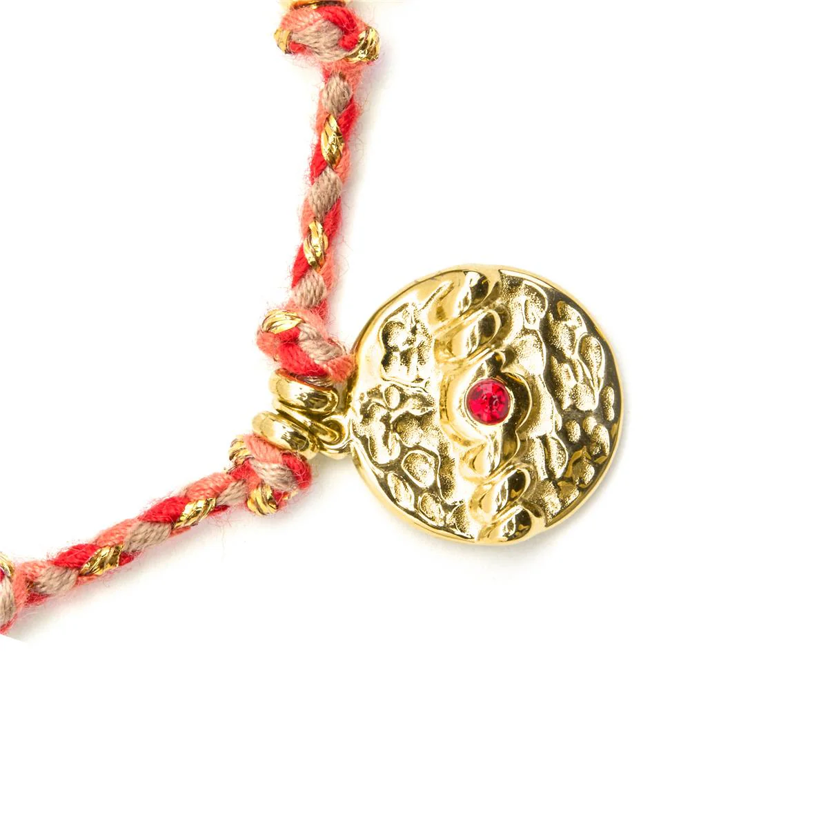 Pulsera Edxiuh acabado en Oro Amarillo de 18 Kts - Edxiuh ROJO - Image 3