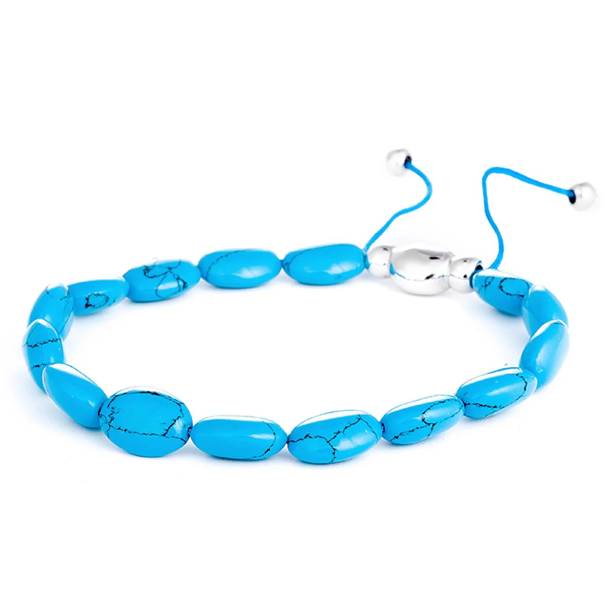 Pulsera Ejgor Plata De Ley 925 - Ejgor AZUL