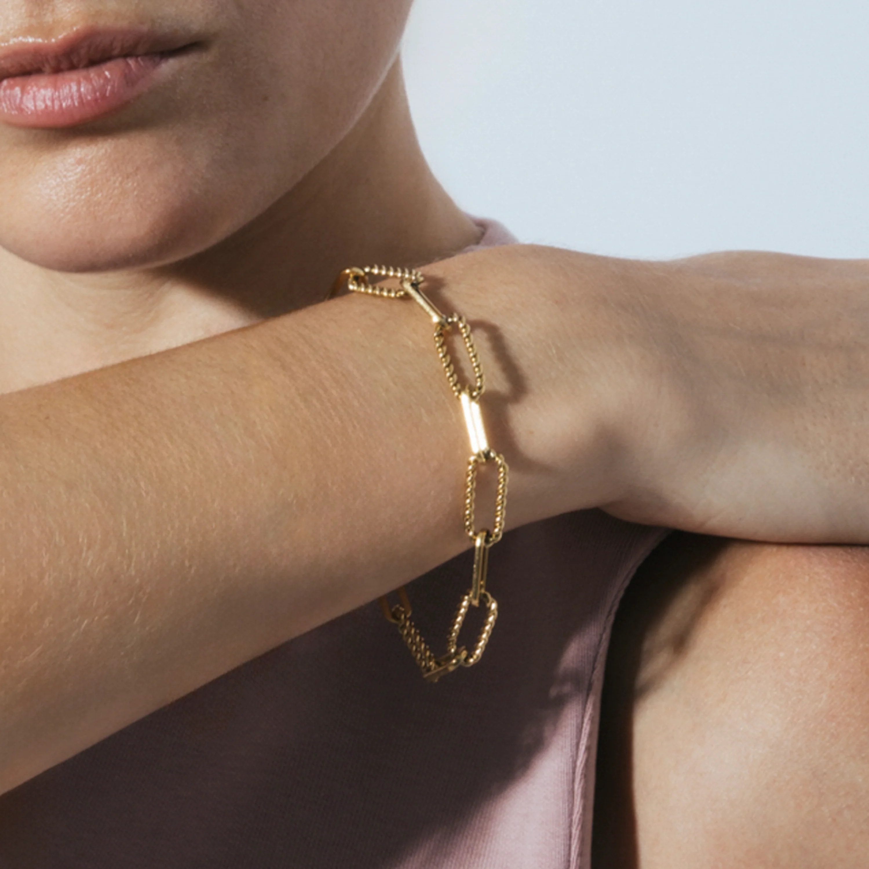 Pulsera acabado en oro amarillo 18k - Emga - Image 4