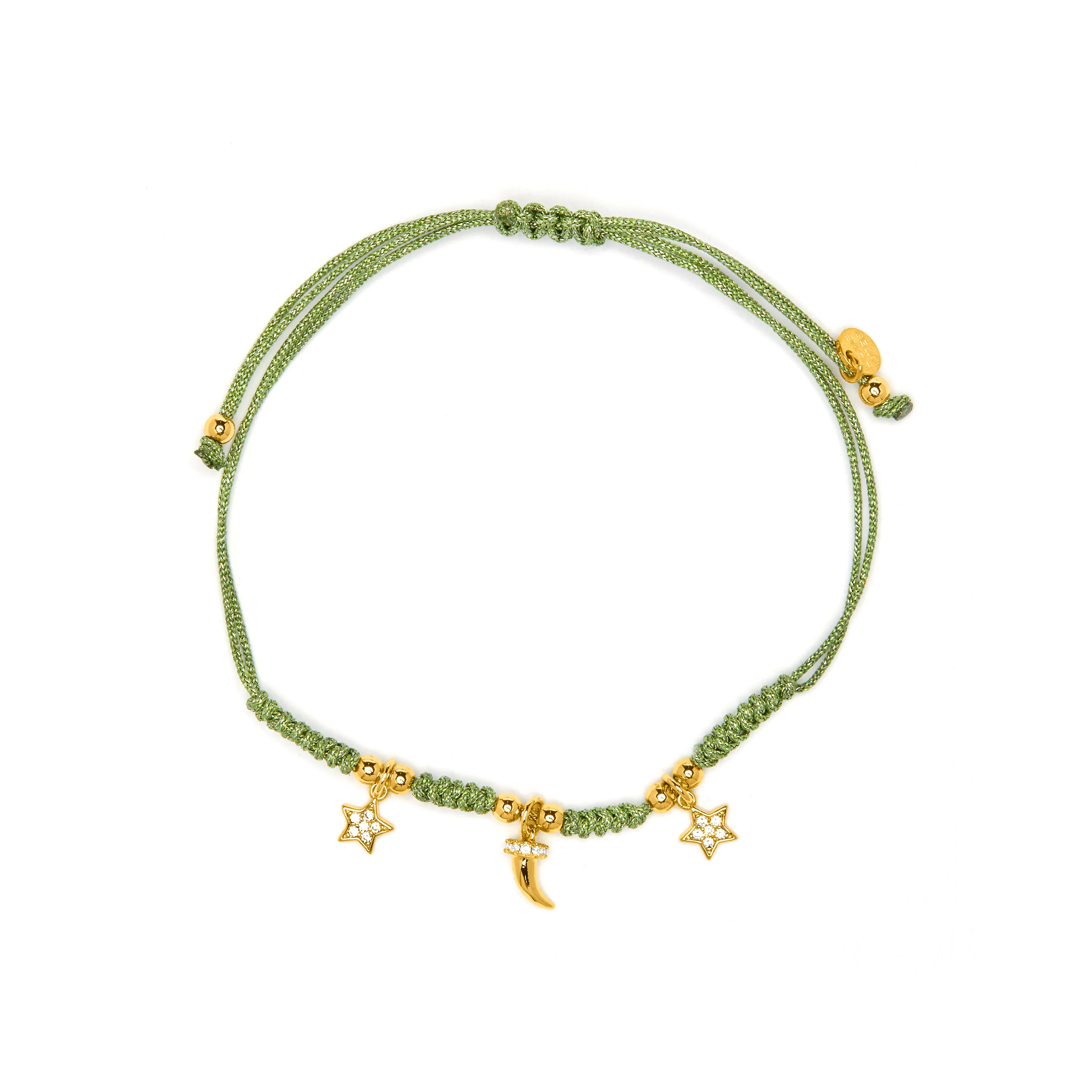 Pulsera de Plata de Ley 925 y Circonita Multicolor acabado en oro amarillo 18k - Esli - Image 3