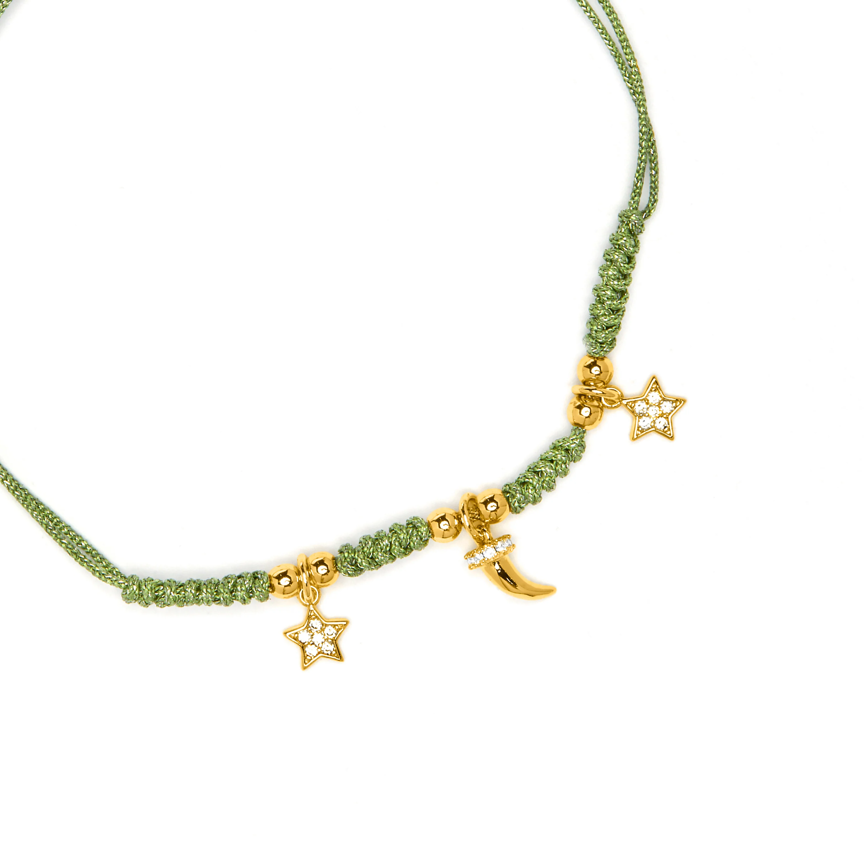 Pulsera de Plata de Ley 925 y Circonita Multicolor acabado en oro amarillo 18k - Esli - Image 5