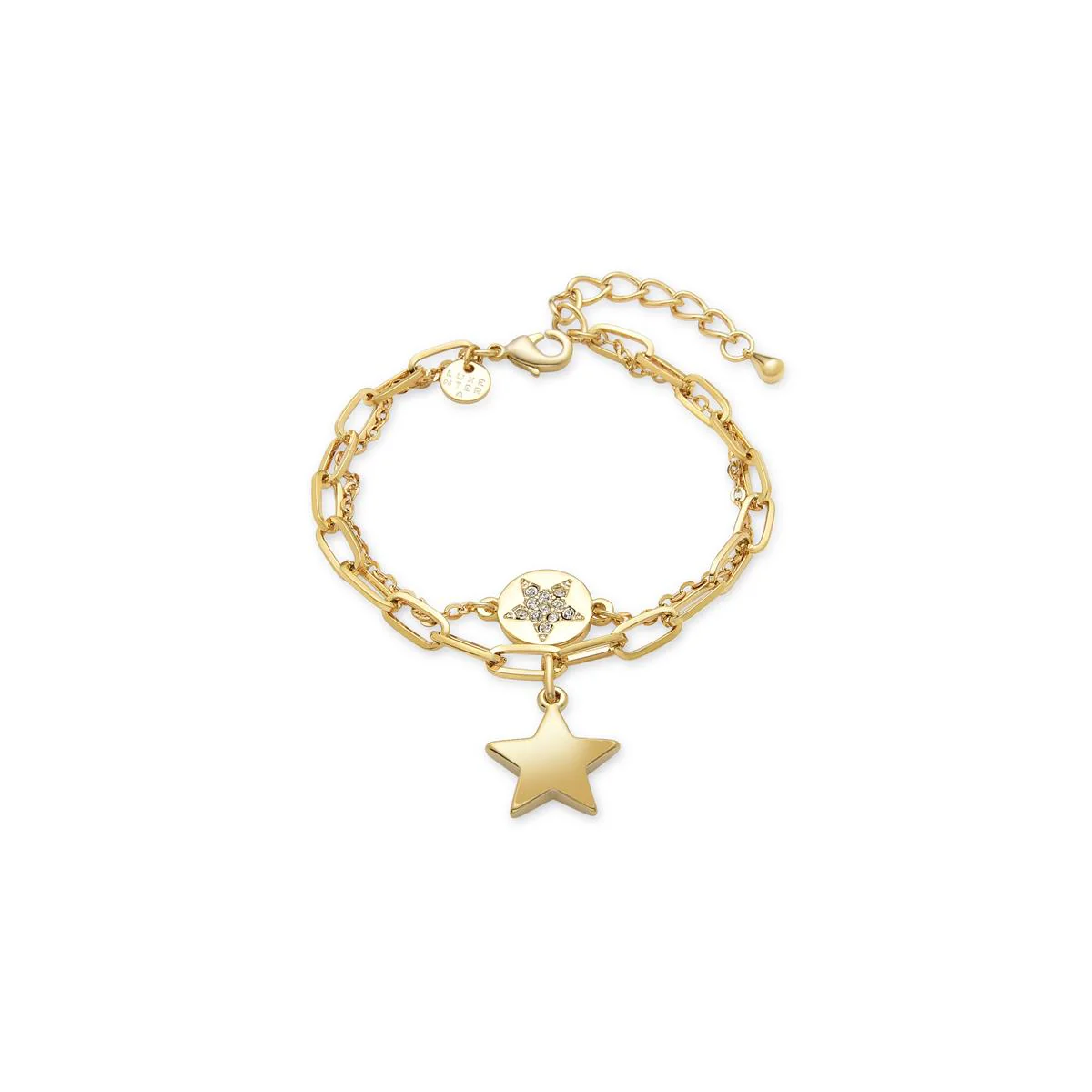 Pulsera Estrella acabado en Oro amarillo de 18 Kts - Estrella BLANCO
