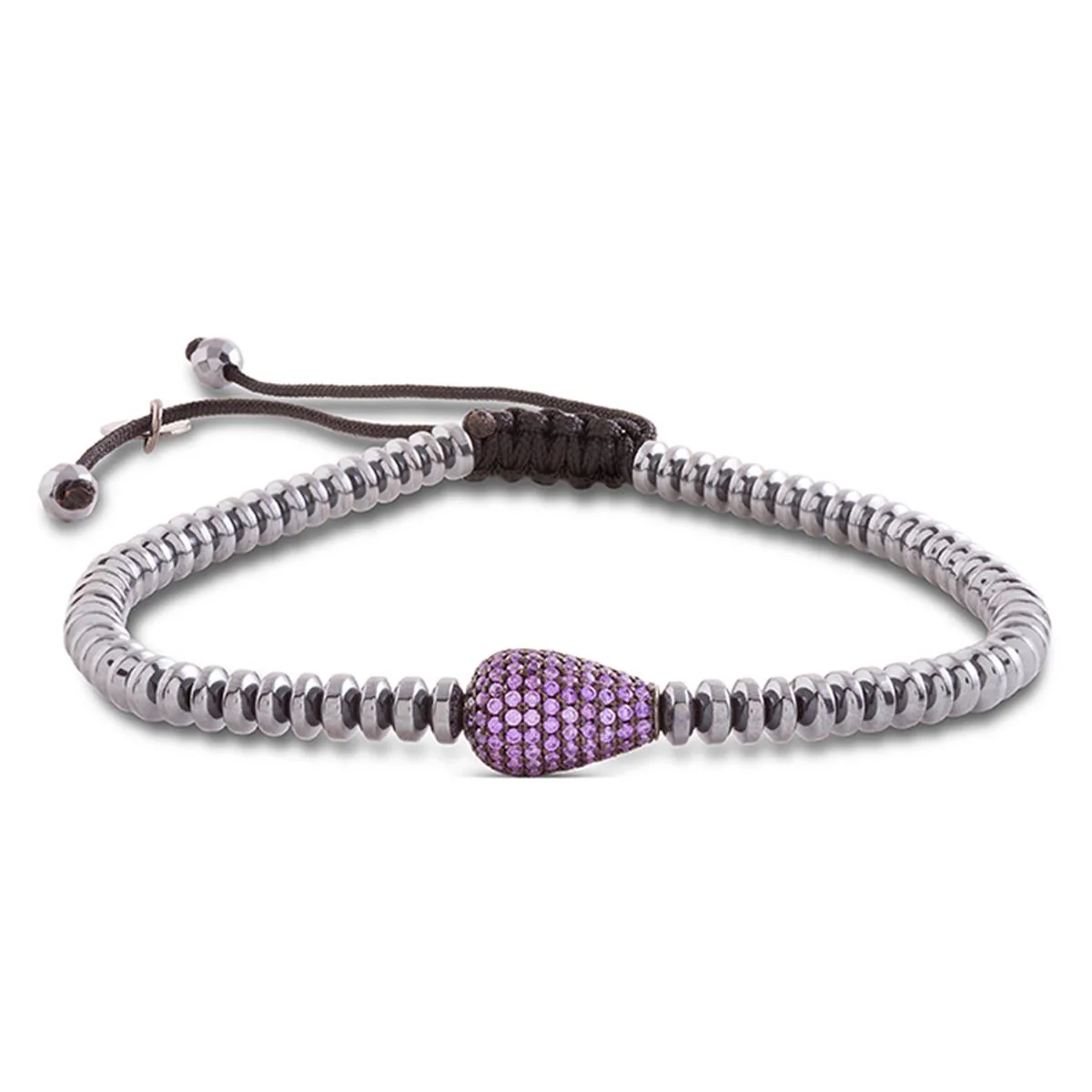 Pulsera Falcor Plata De Ley 925 - Falcor NEGRO