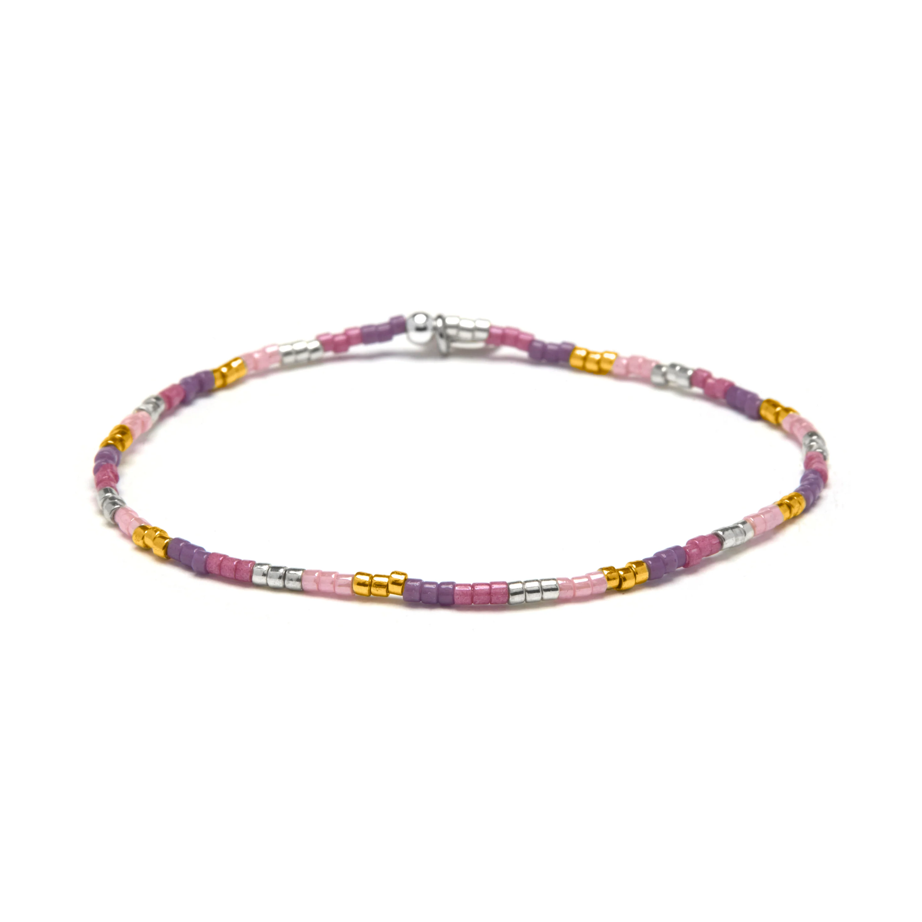 Pulsera de Cristal Multicolor acabado en oro amarillo 18k - Faxo
