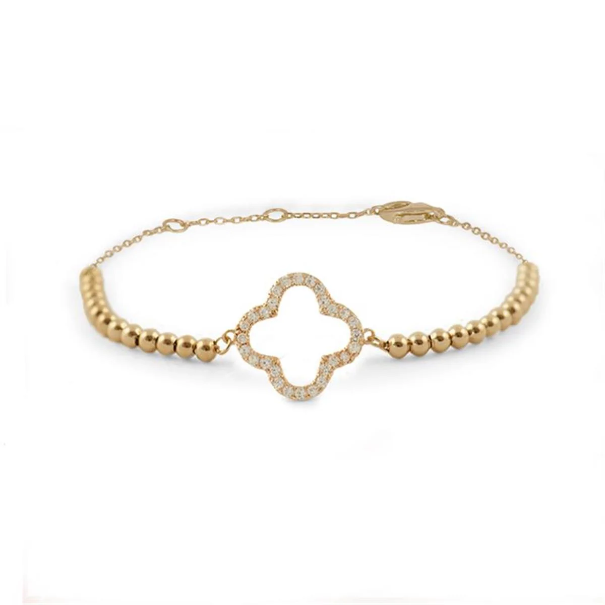 Pulsera Felicidad Plata De Ley 925 - Felicidad BLANCO
