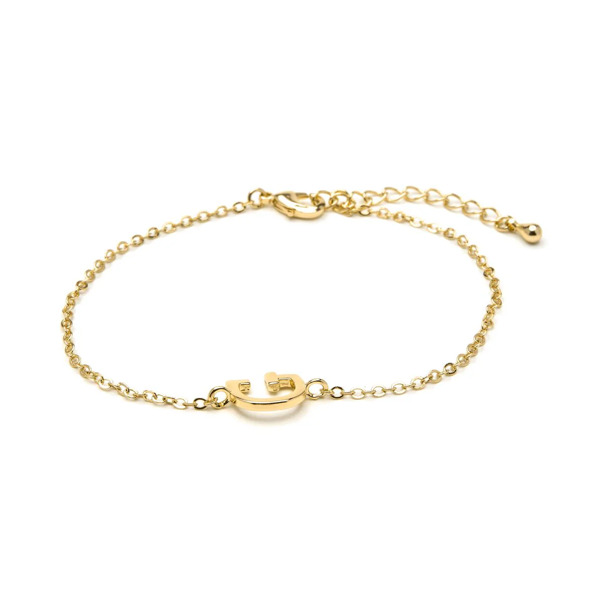 Pulsera Alphabet acabado oro 18k - G AMARILLO