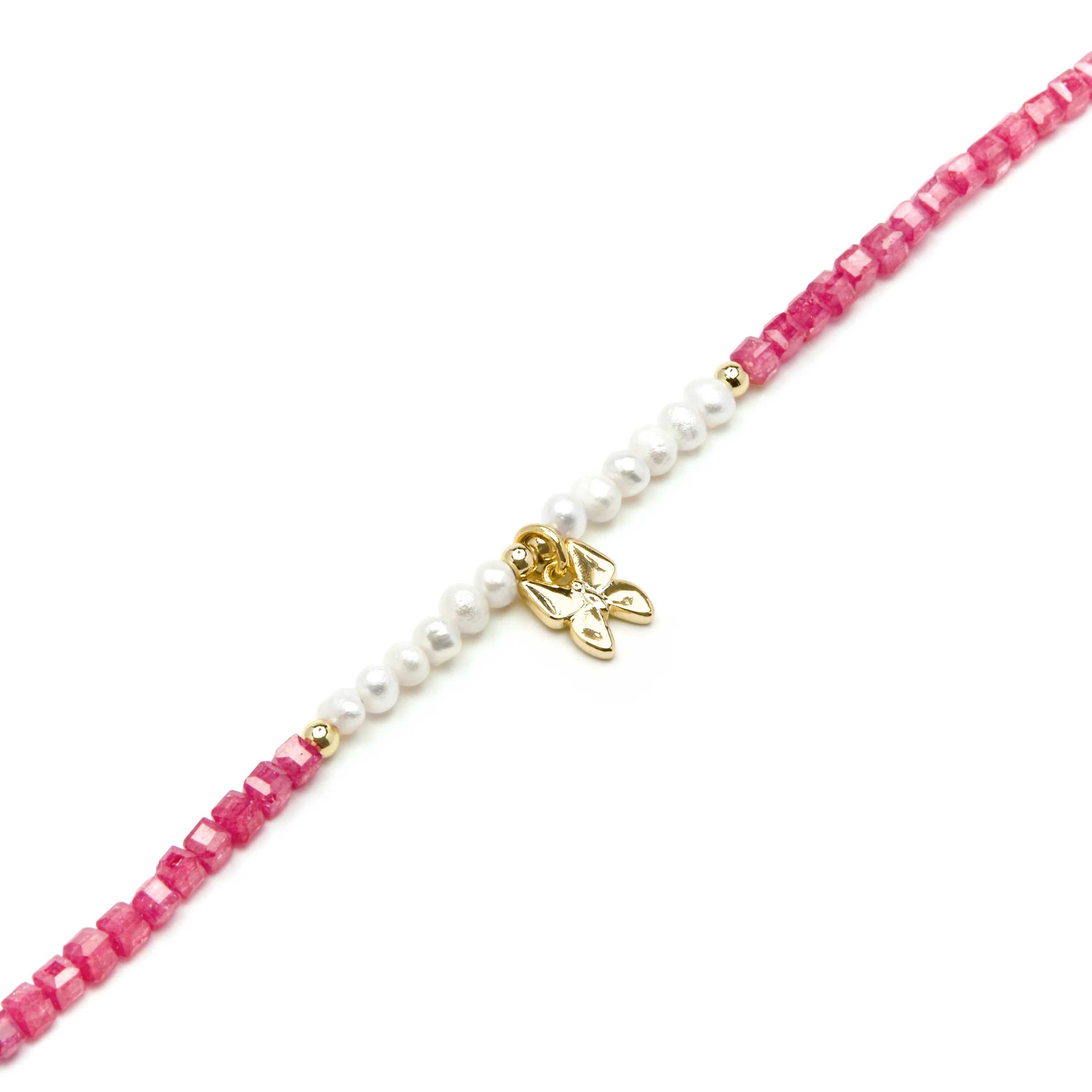 Pulsera de Plata de Ley 925 y Perla Blanca acabado oro amarillo de 18k - Gama - Image 5