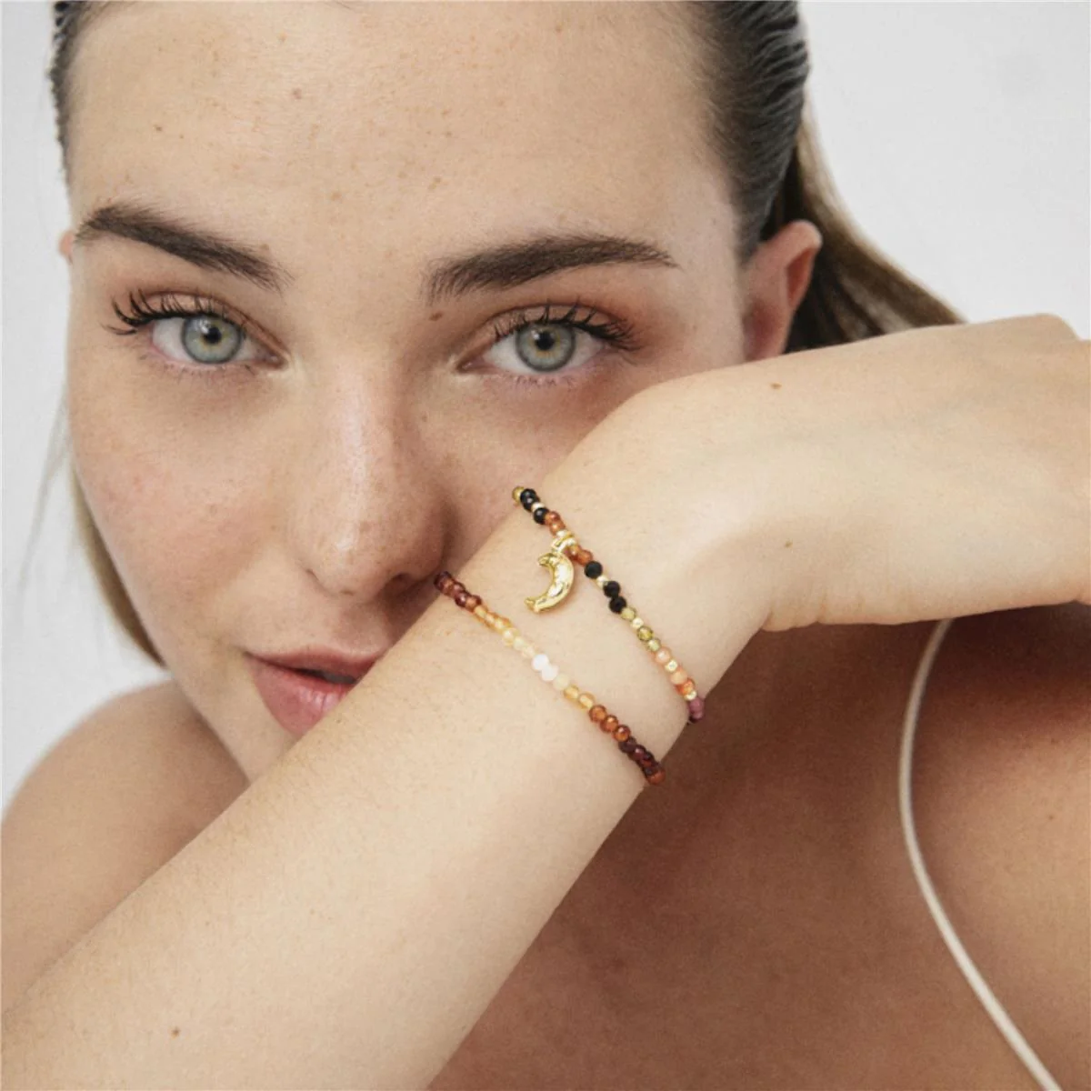 Pulsera Halok acabado en Oro Amarillo de 18 Kts - Halok MULTICOLOR - Image 2