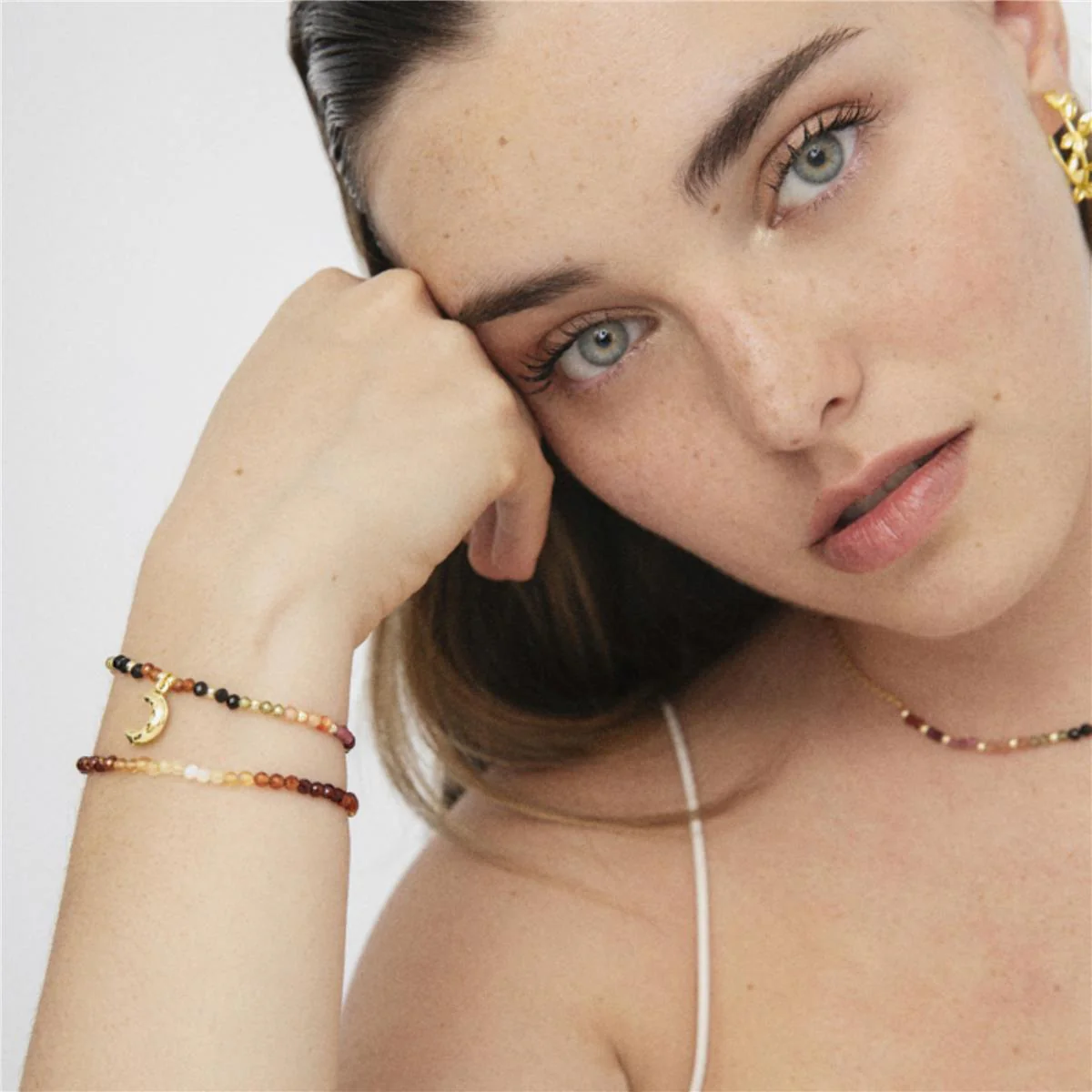 Pulsera Halok acabado en Oro Amarillo de 18 Kts - Halok MULTICOLOR - Image 3