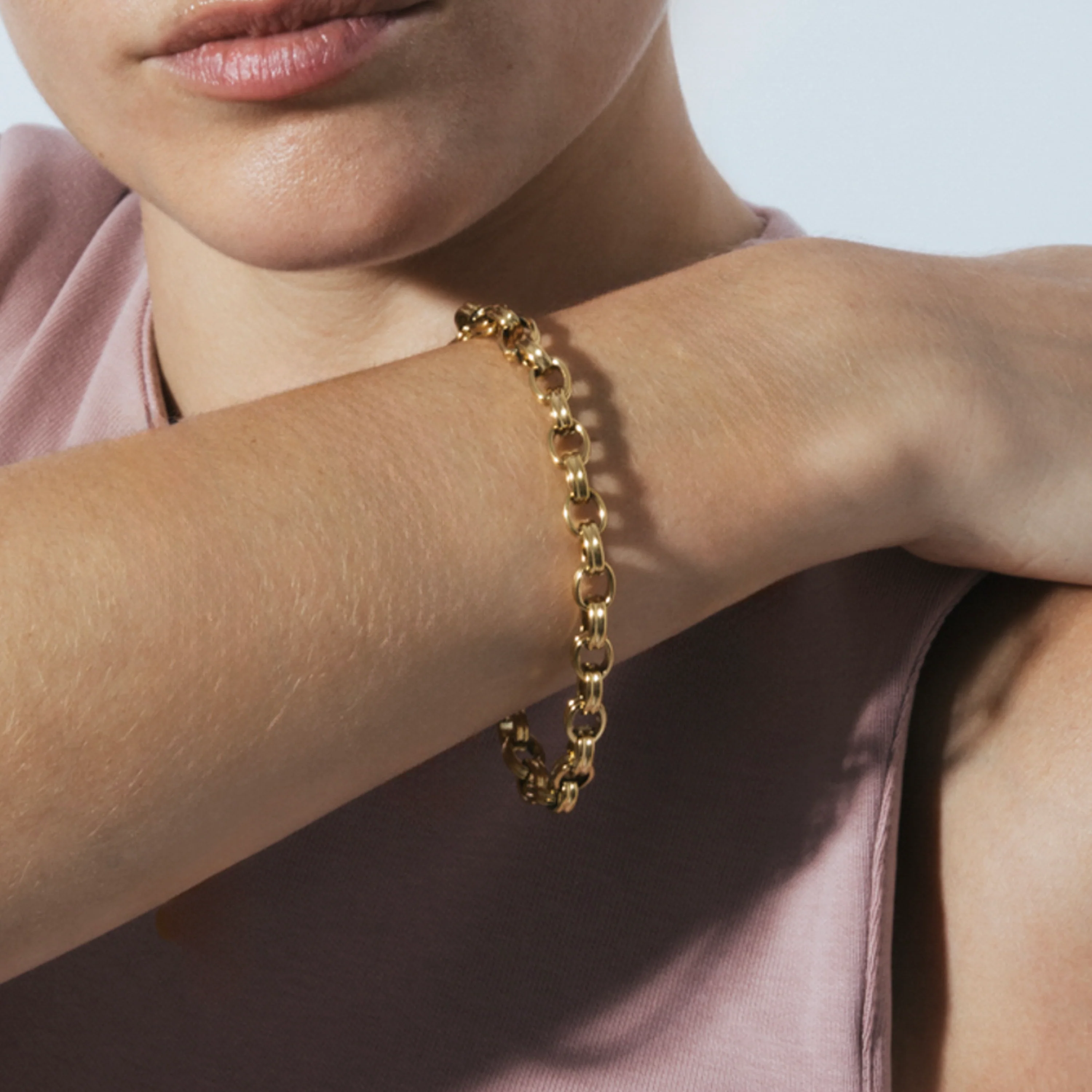Pulsera acabado en oro amarillo 18k - Haloy - Image 4
