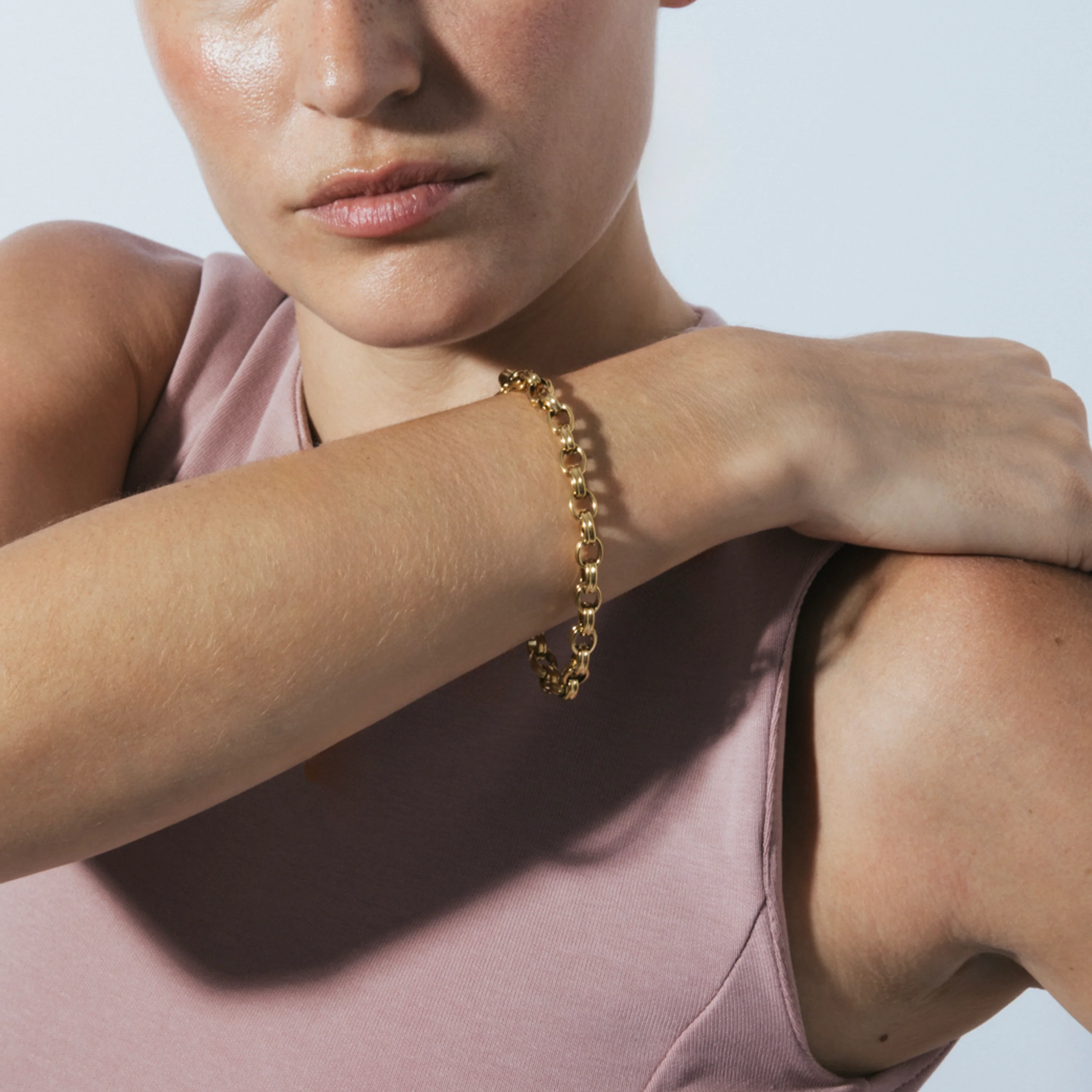 Pulsera acabado en oro amarillo 18k - Haloy - Image 6