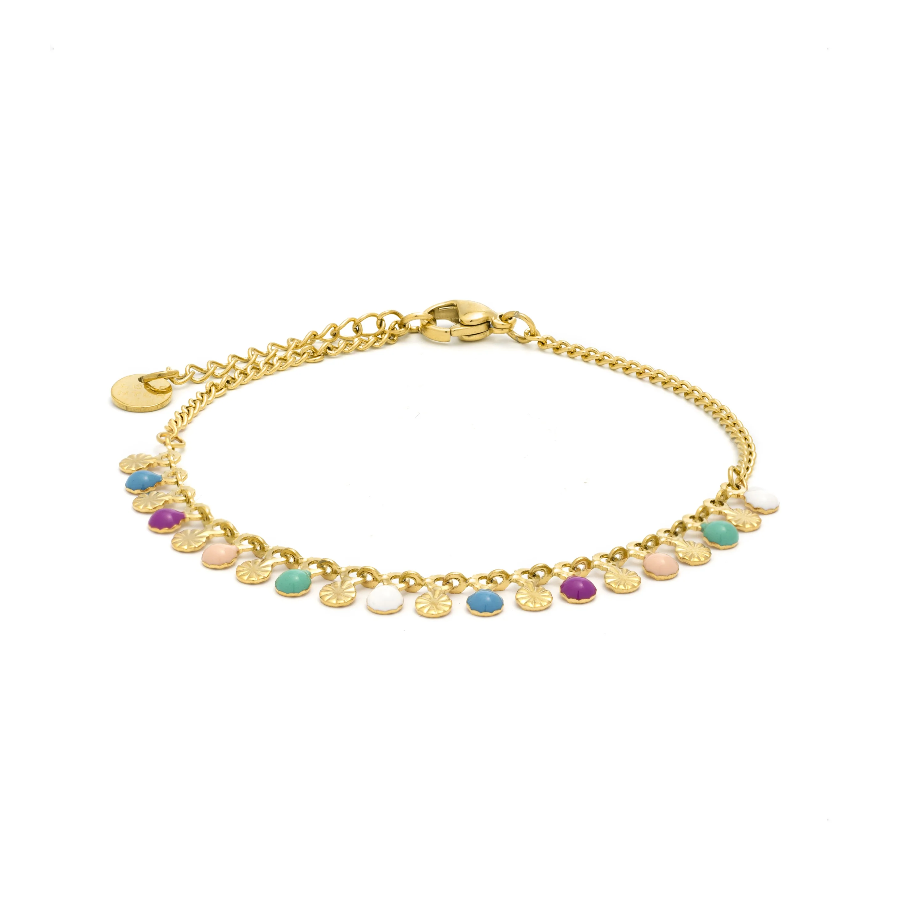 Pulsera acabada en oro amarillo 18K - Haraim