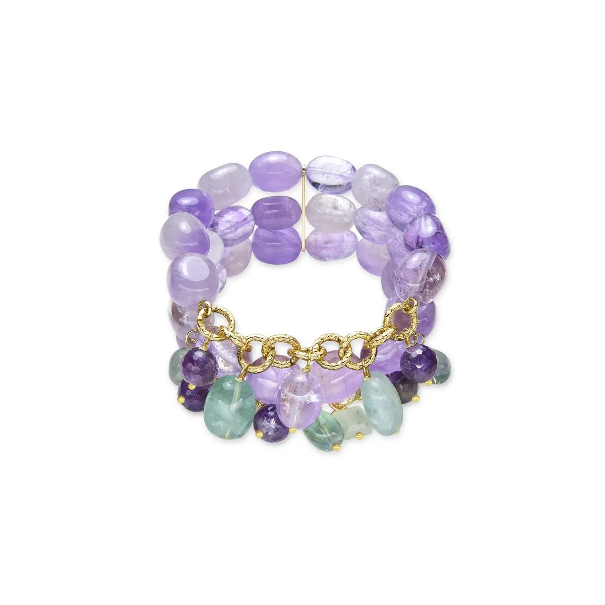 Pulsera Hayra acabado en oro amarillo de 18K - Hayra MORADO