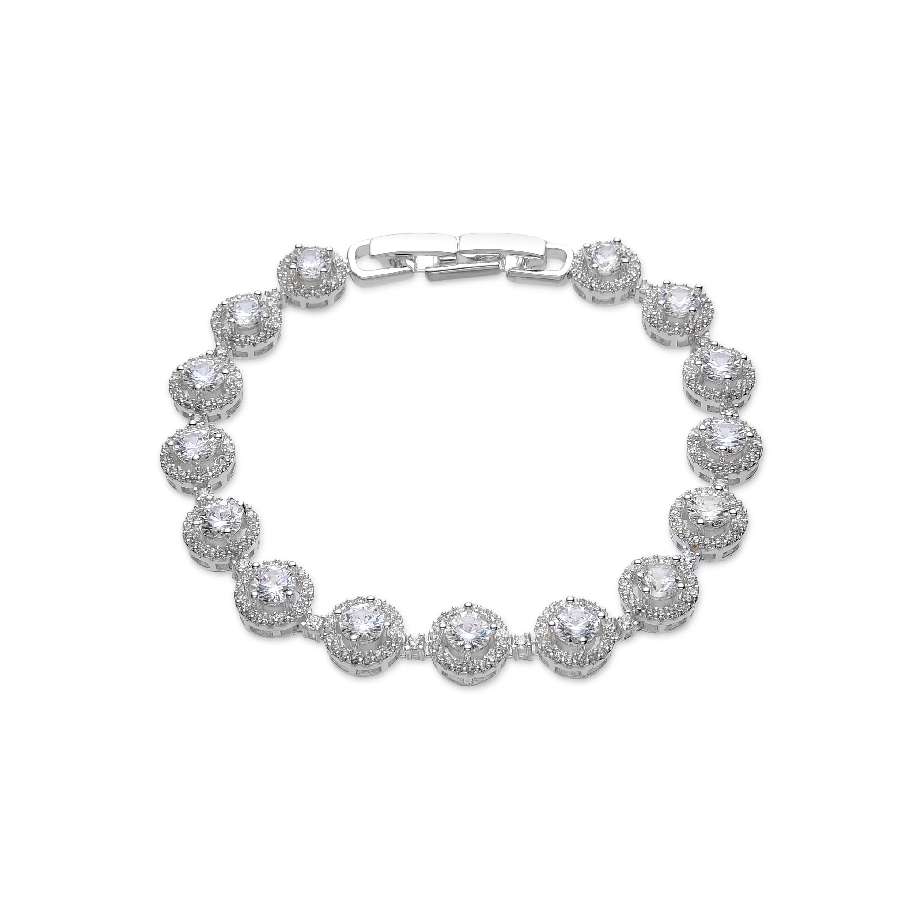 Pulsera con - acabado plata - Heta