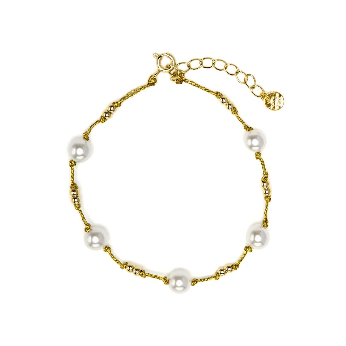 Pulsera de Plata de Ley 925 y Circonita Brillante acabado en oro amarillo 18k - Hilnio - Image 3