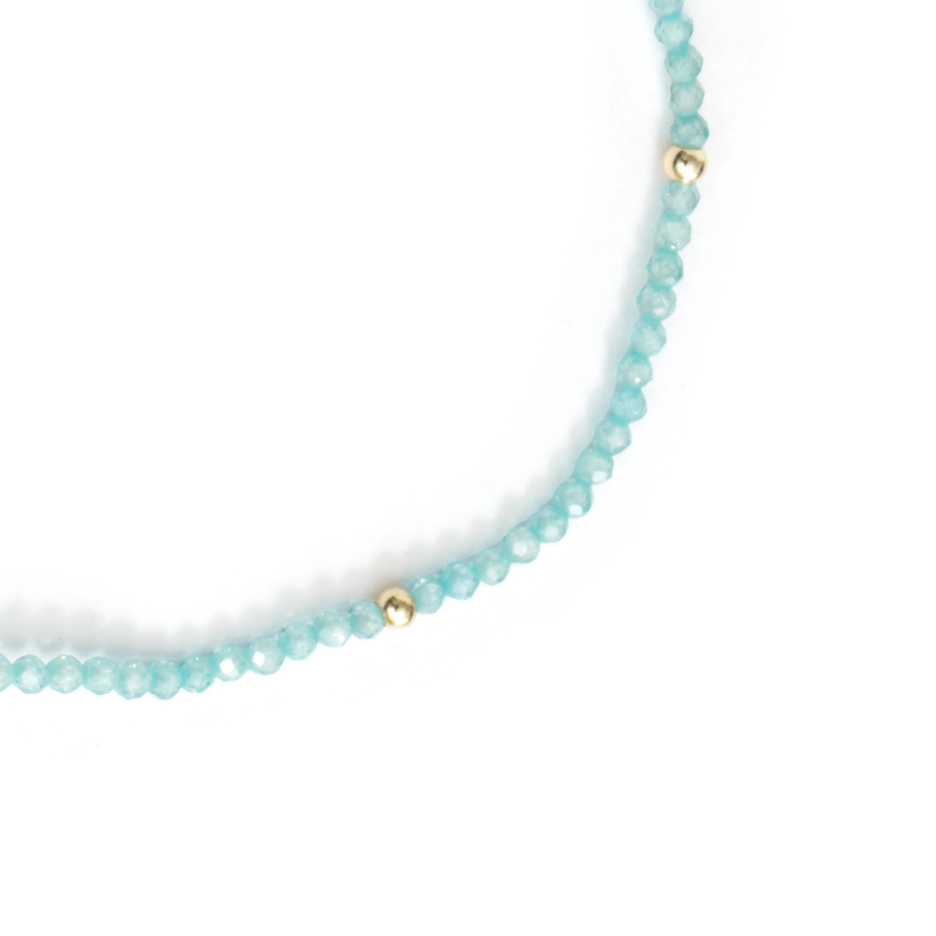 Pulsera de Aleación de Metal y Cristal Azul acabado en oro amarillo de 18k - Hilry - Image 7