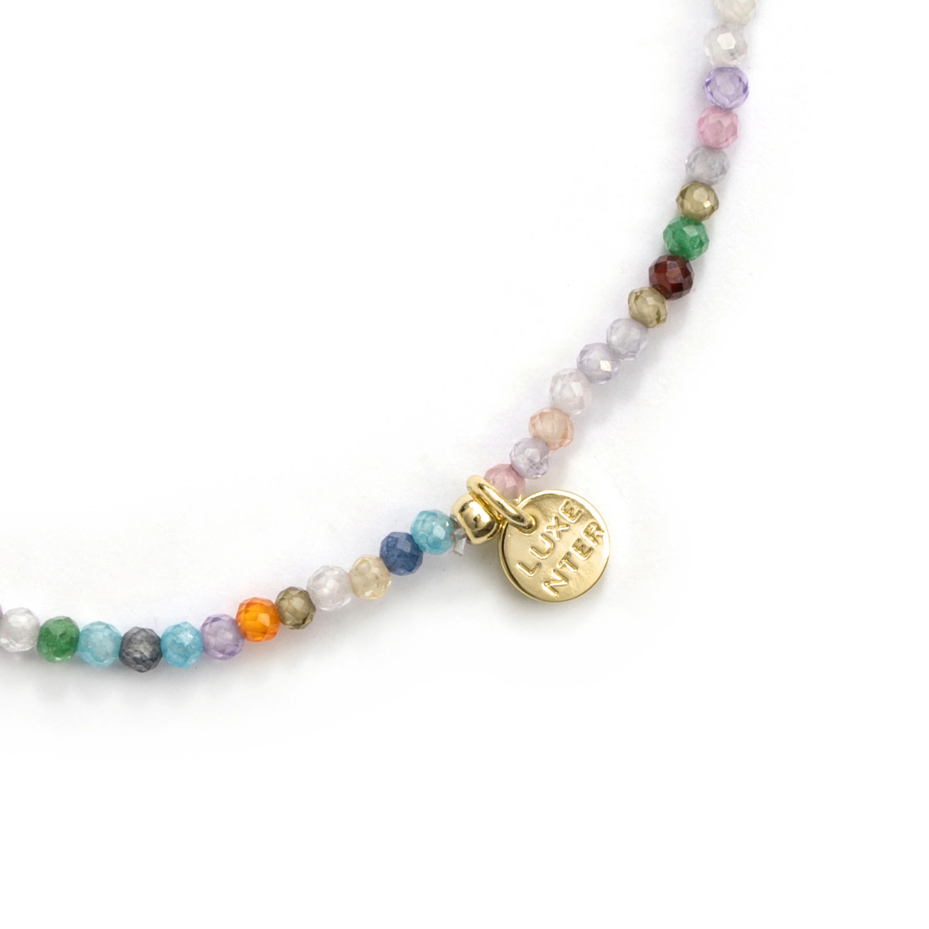 Pulsera de Aleación de Metal y Cristal Multicolor acabado en oro amarillo de 18k - Hilry - Image 5