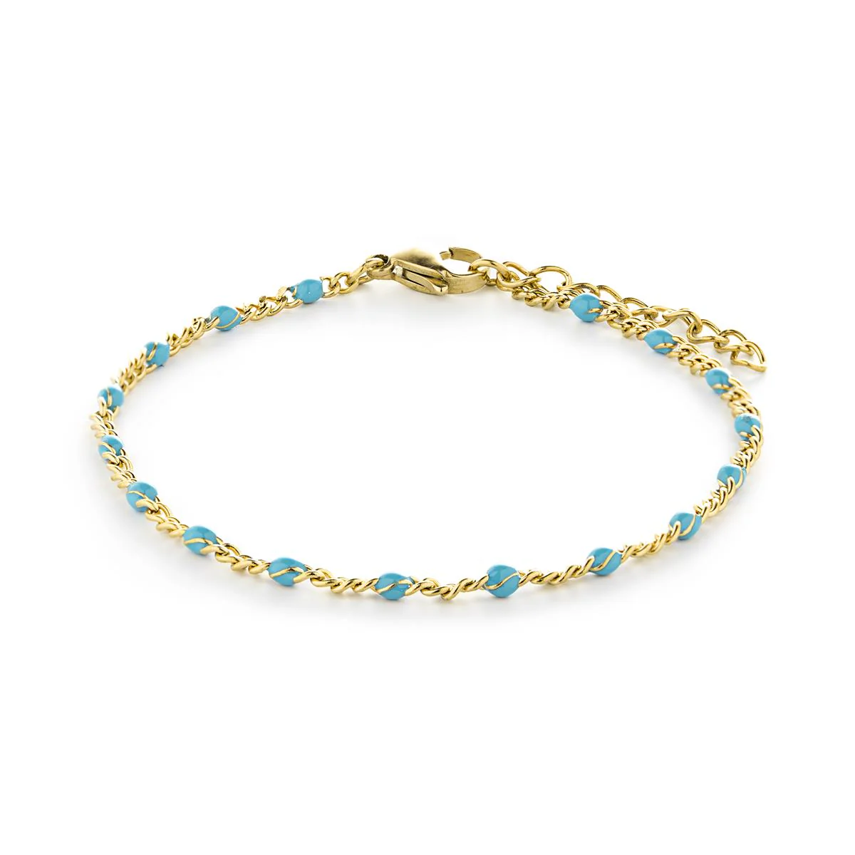 Pulsera Ilade acabado oro 18K - Ilade AZUL