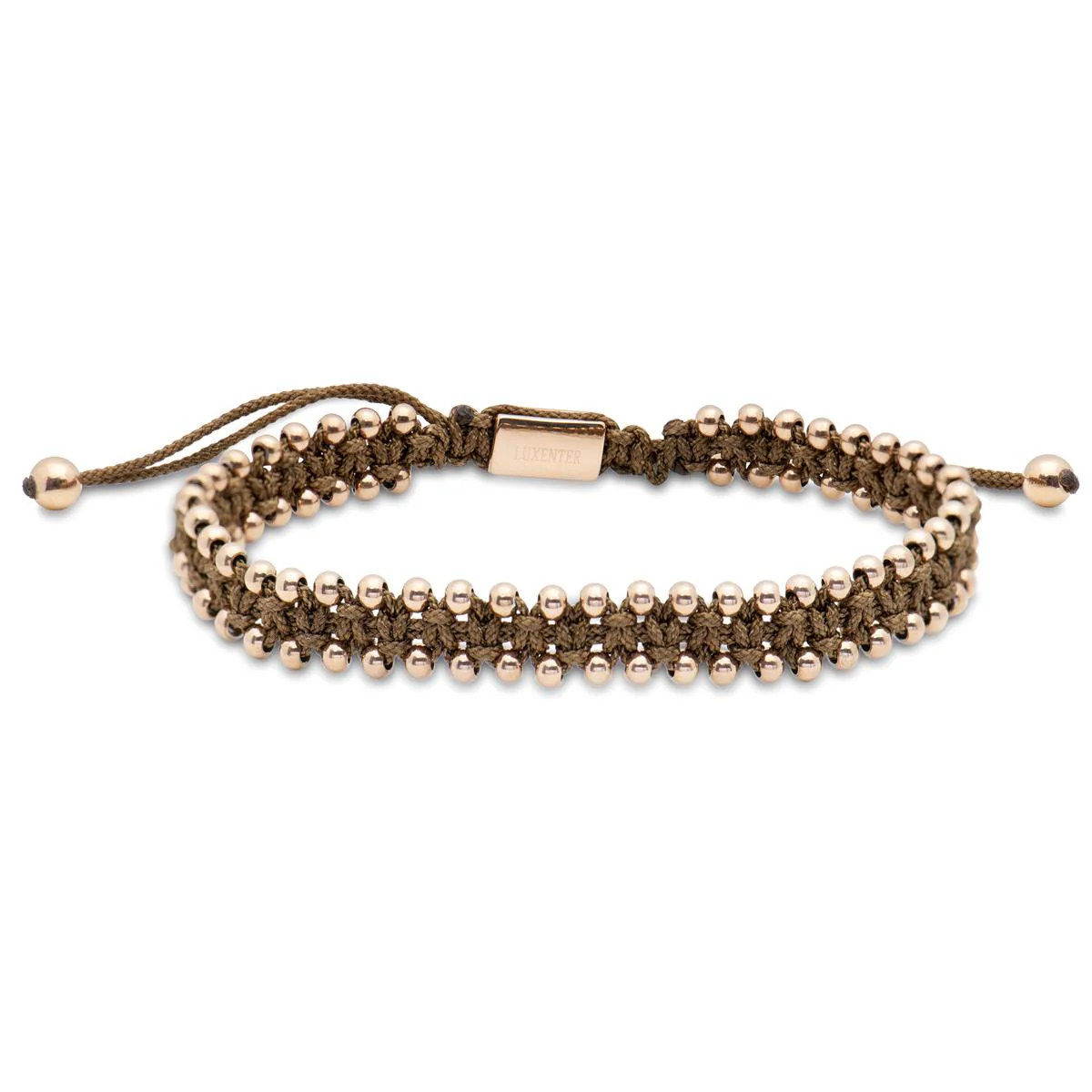 Pulsera Ingvia acabado en Oro Rosa De 18 Quilates - Ingvia MARRON
