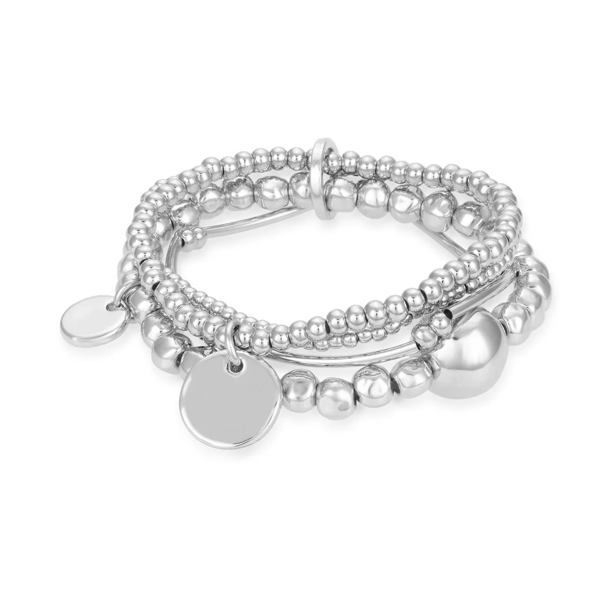 Pulsera Isna acabado en Rodio - Isna GRIS