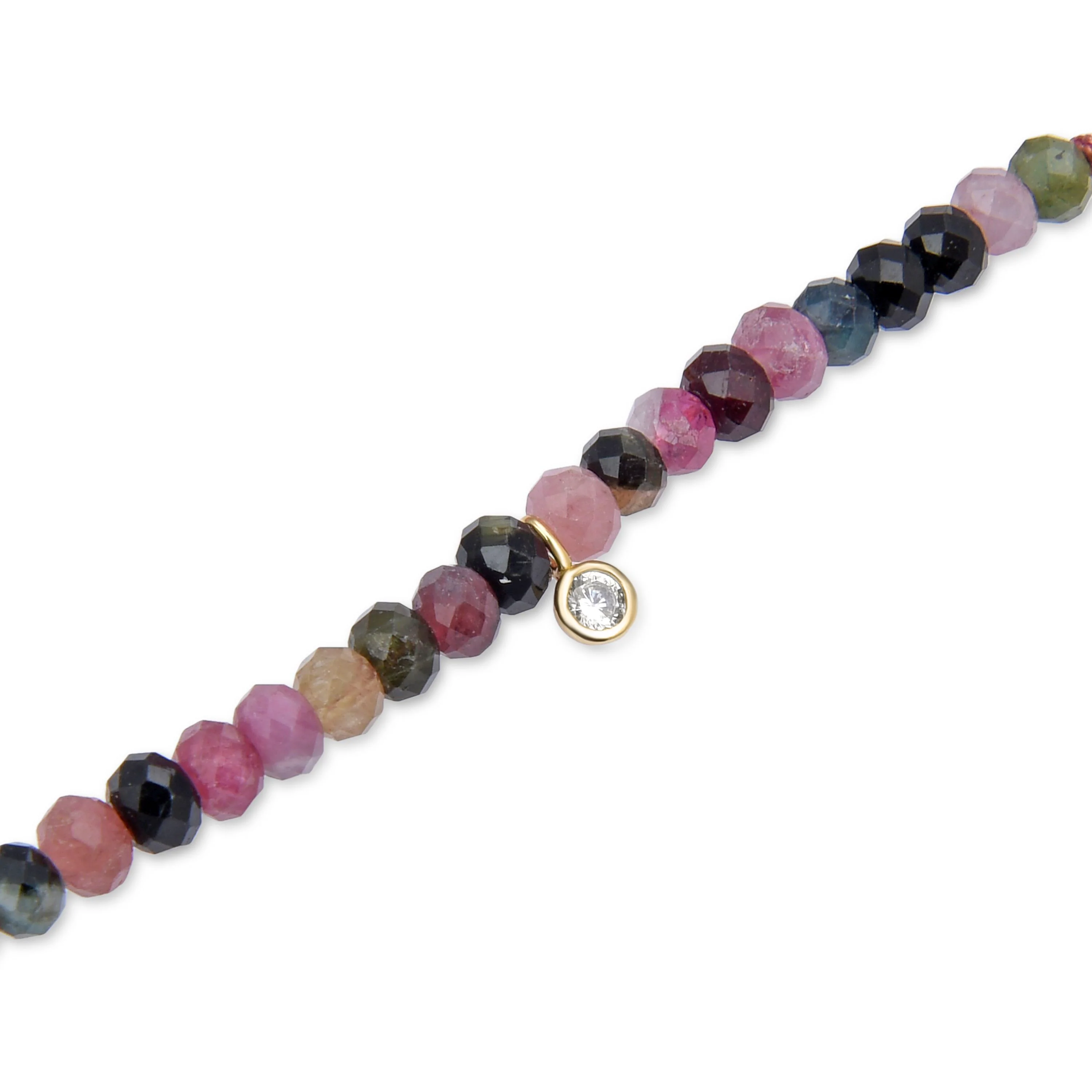 Pulsera de Plata de Ley 925 con Cristal Multicolor acabada en oro amarillo 18K - Kasai - Image 5