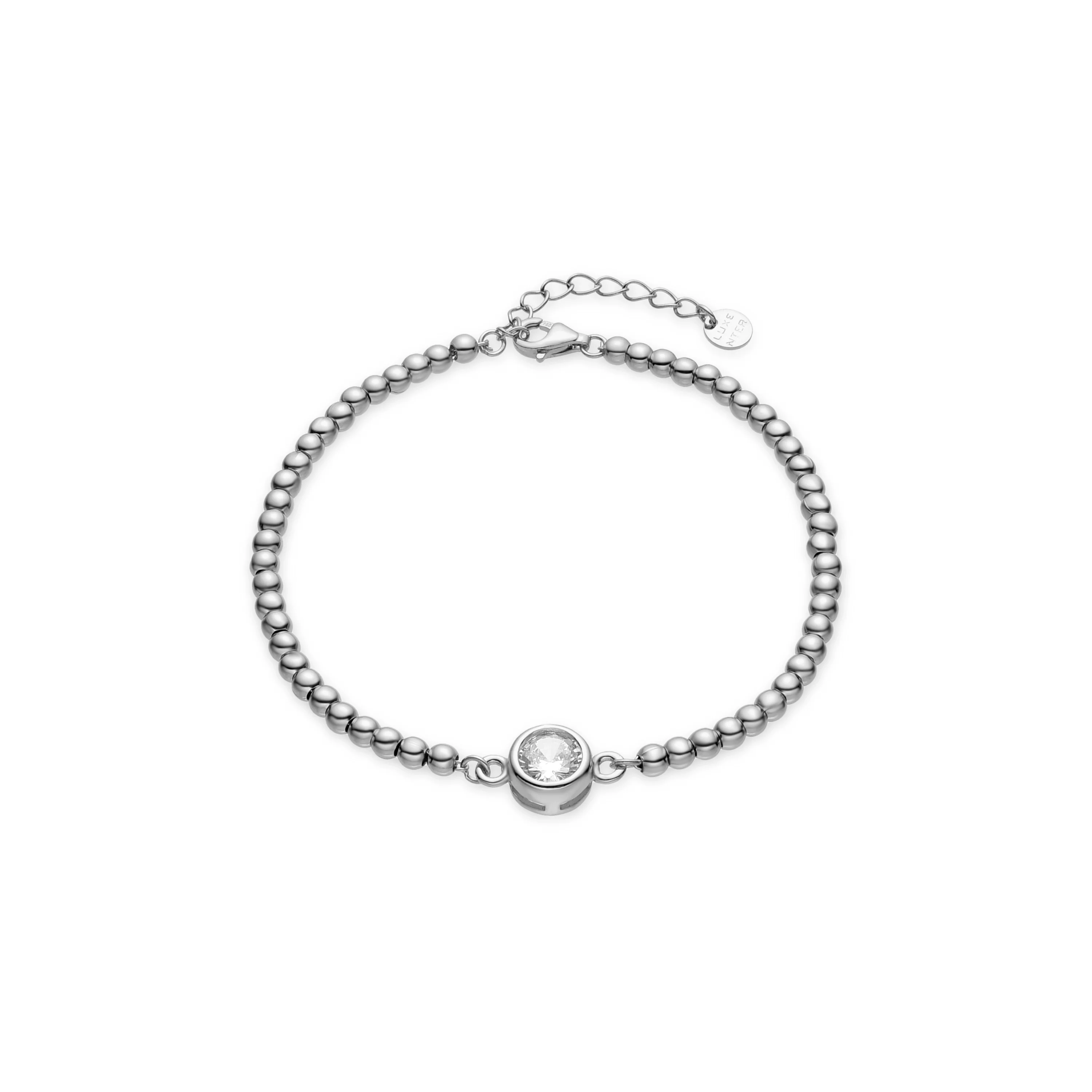Pulsera de Plata de Ley 925 y Circonita Brillante acabada en rodio - Kired
