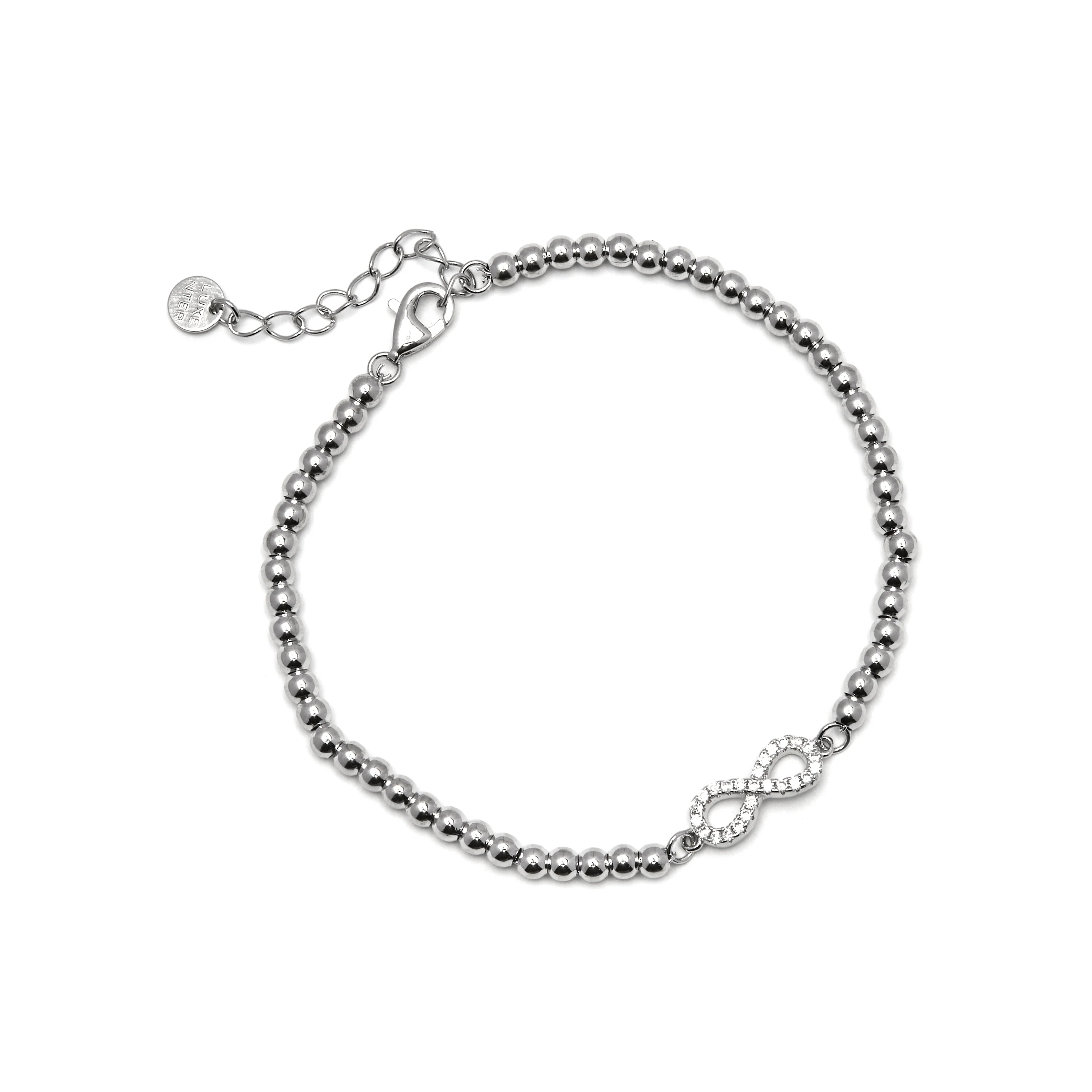 Pulsera de Plata de Ley 925 y Circonita Brillante acabada en rodio - Krom - Image 3