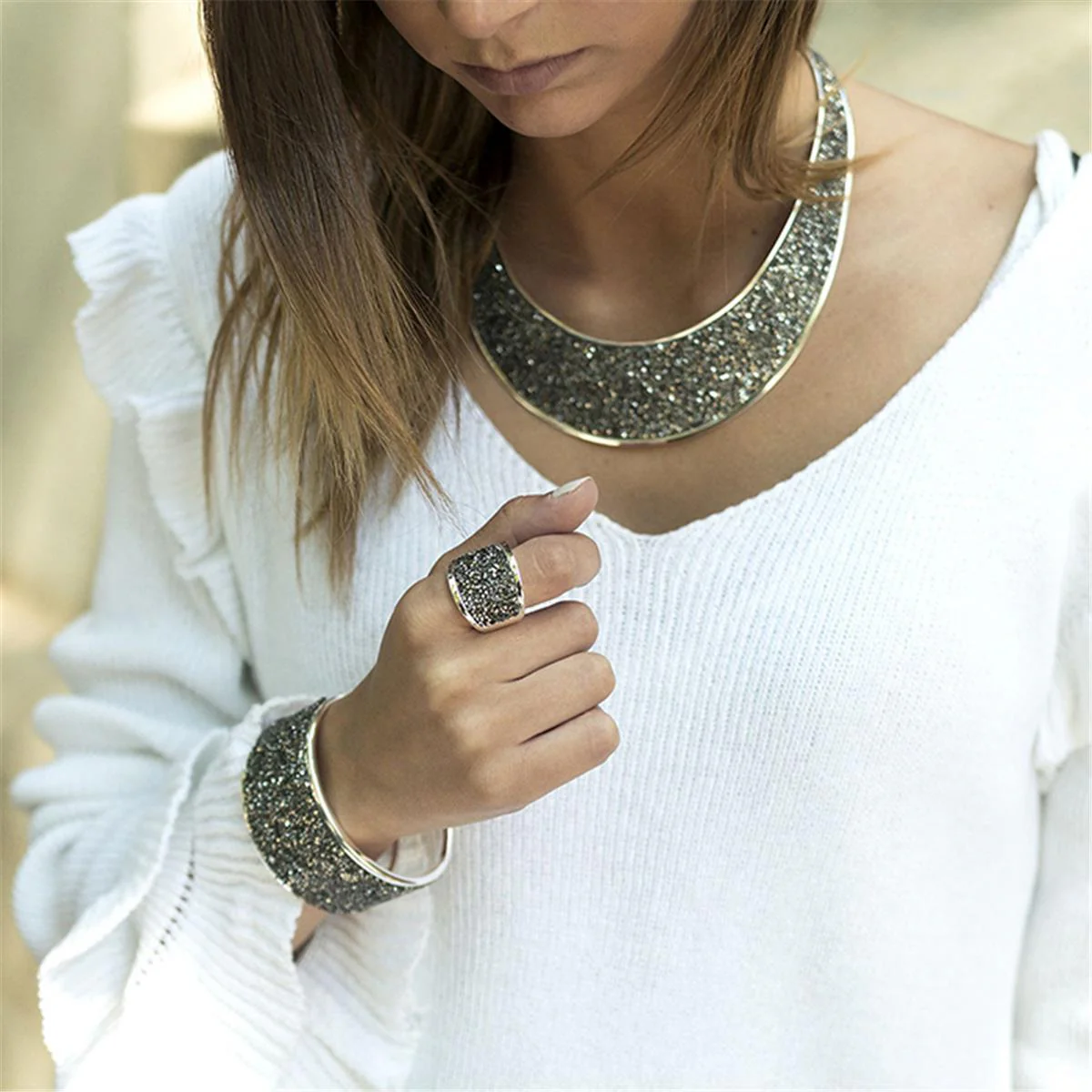 Pulsera Kwane acabado en Rodio - Kwane GRIS - Image 2