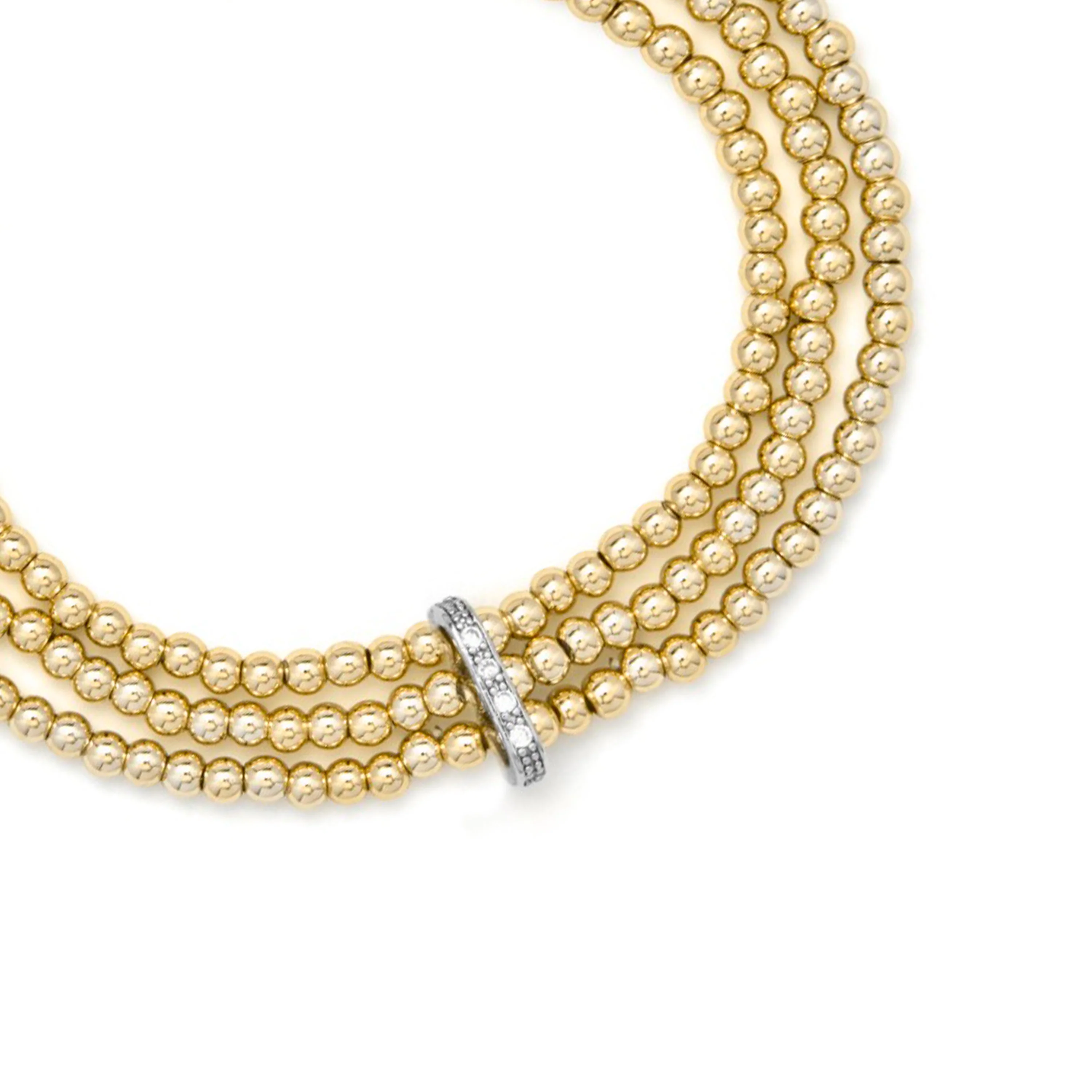 Pulsera de Circonita Brillante acabado en oro amarillo de 18k - Lalau - Image 5