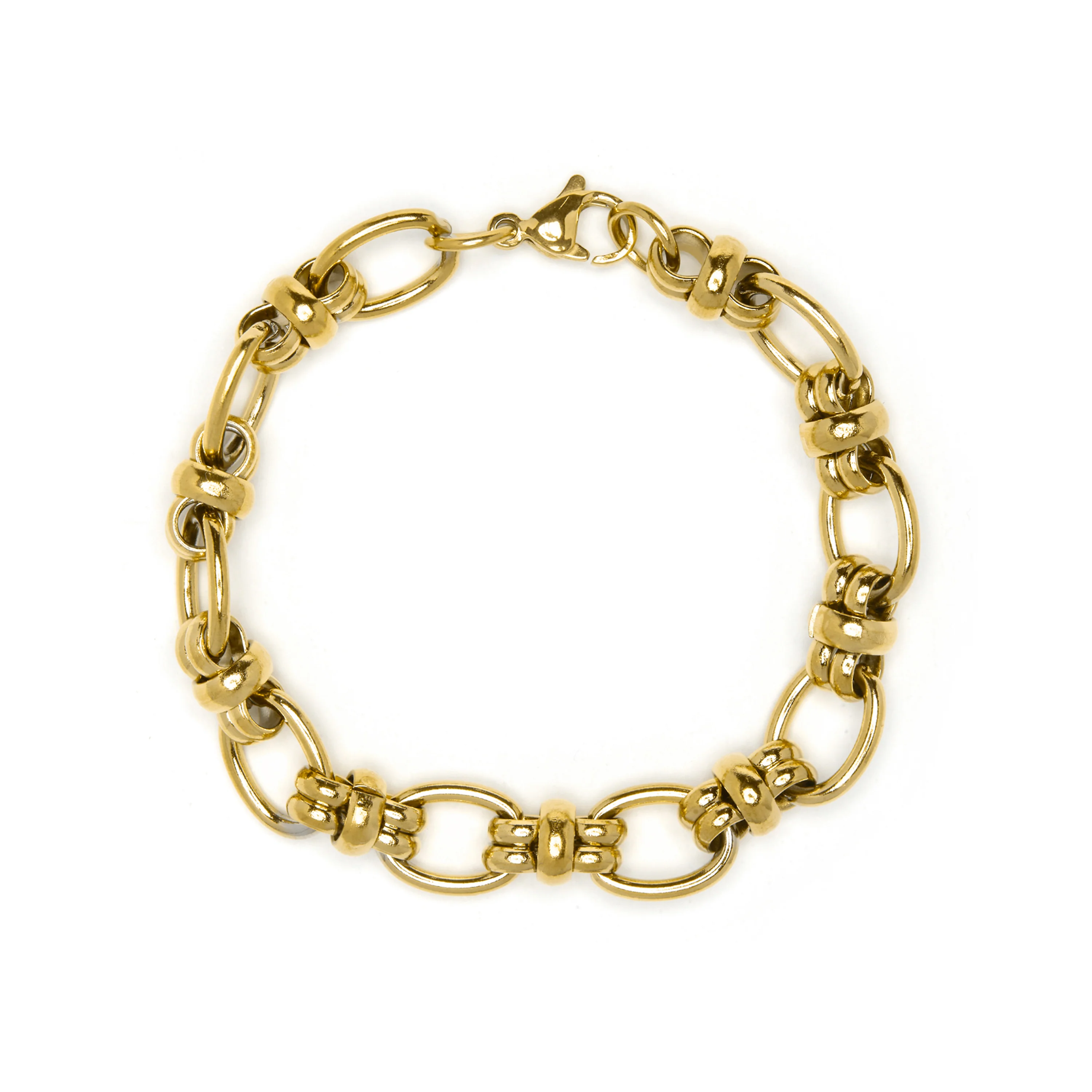 Pulsera acabado en oro amarillo 18k - Laneda - Image 3