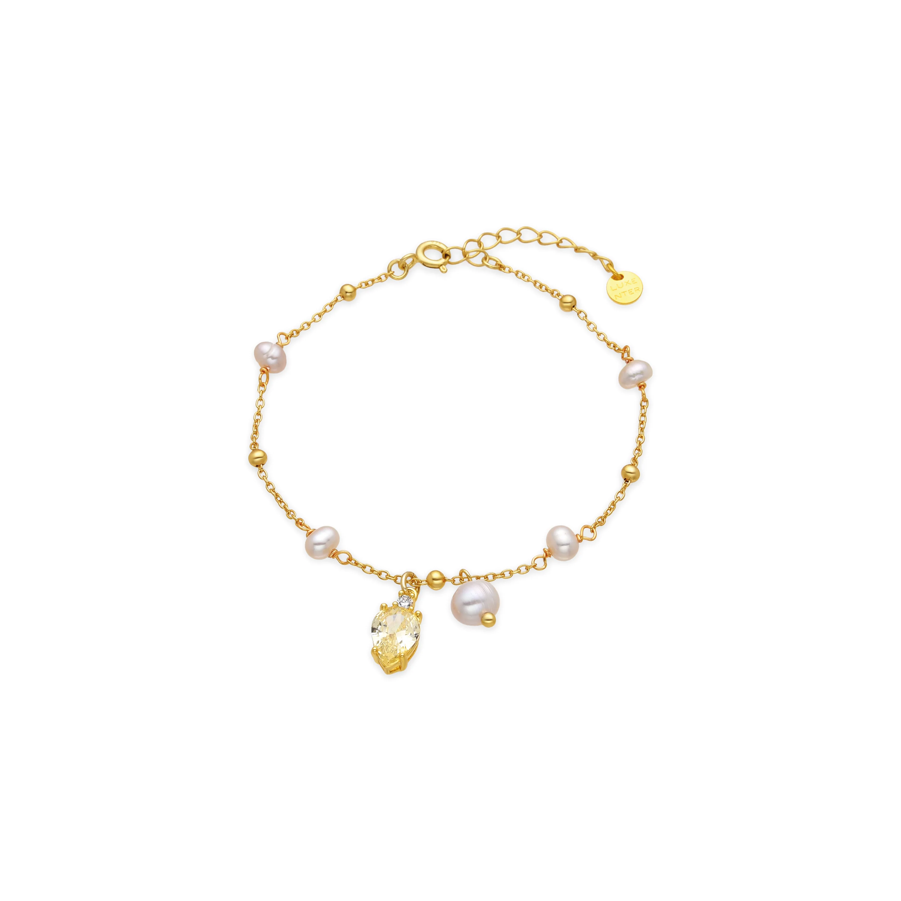 Pulsera de Plata de Ley 925 y Circonita Brillante acabado rodio - Lebao - Image 2