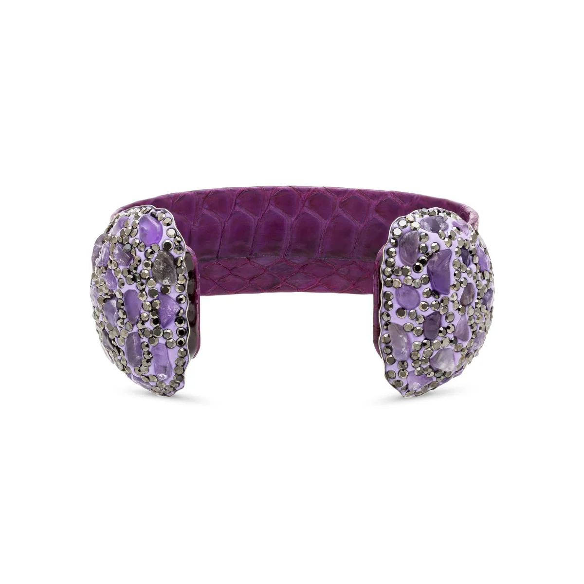 Pulsera Leesha acabado en Rutenio Negro - Leesha MORADO