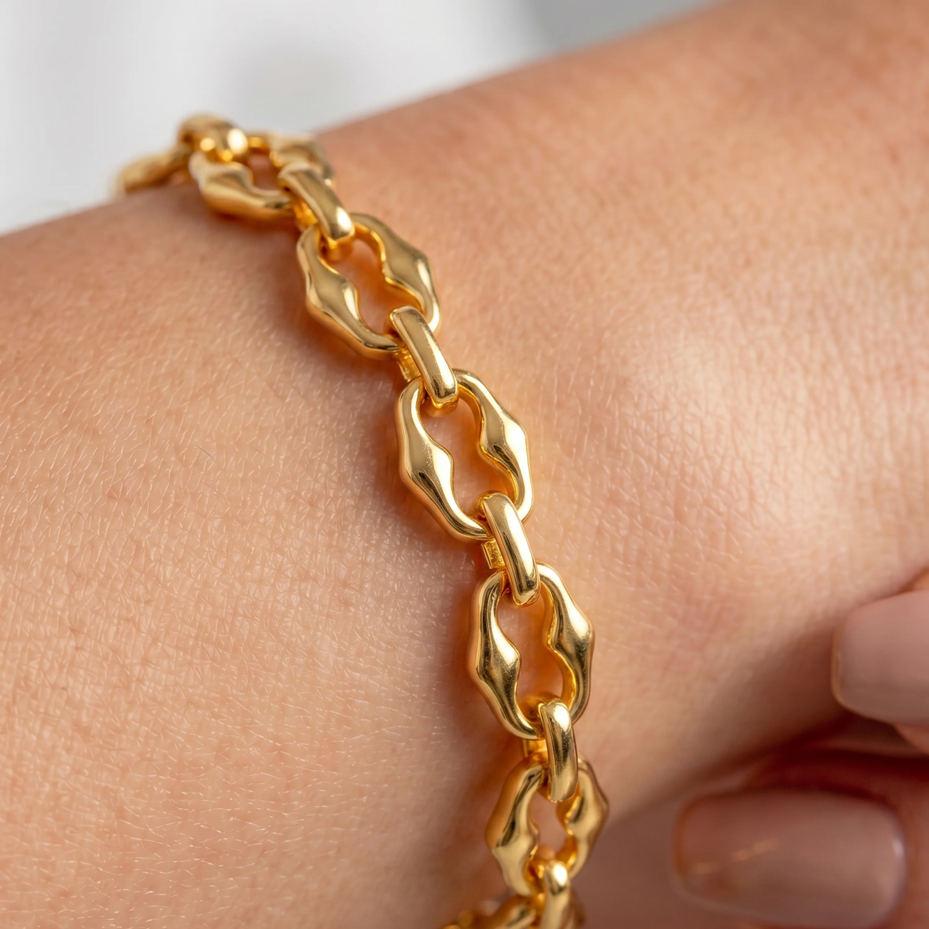 Pulsera Lithro acabado oro amarillo 18k - Lithro - Image 6