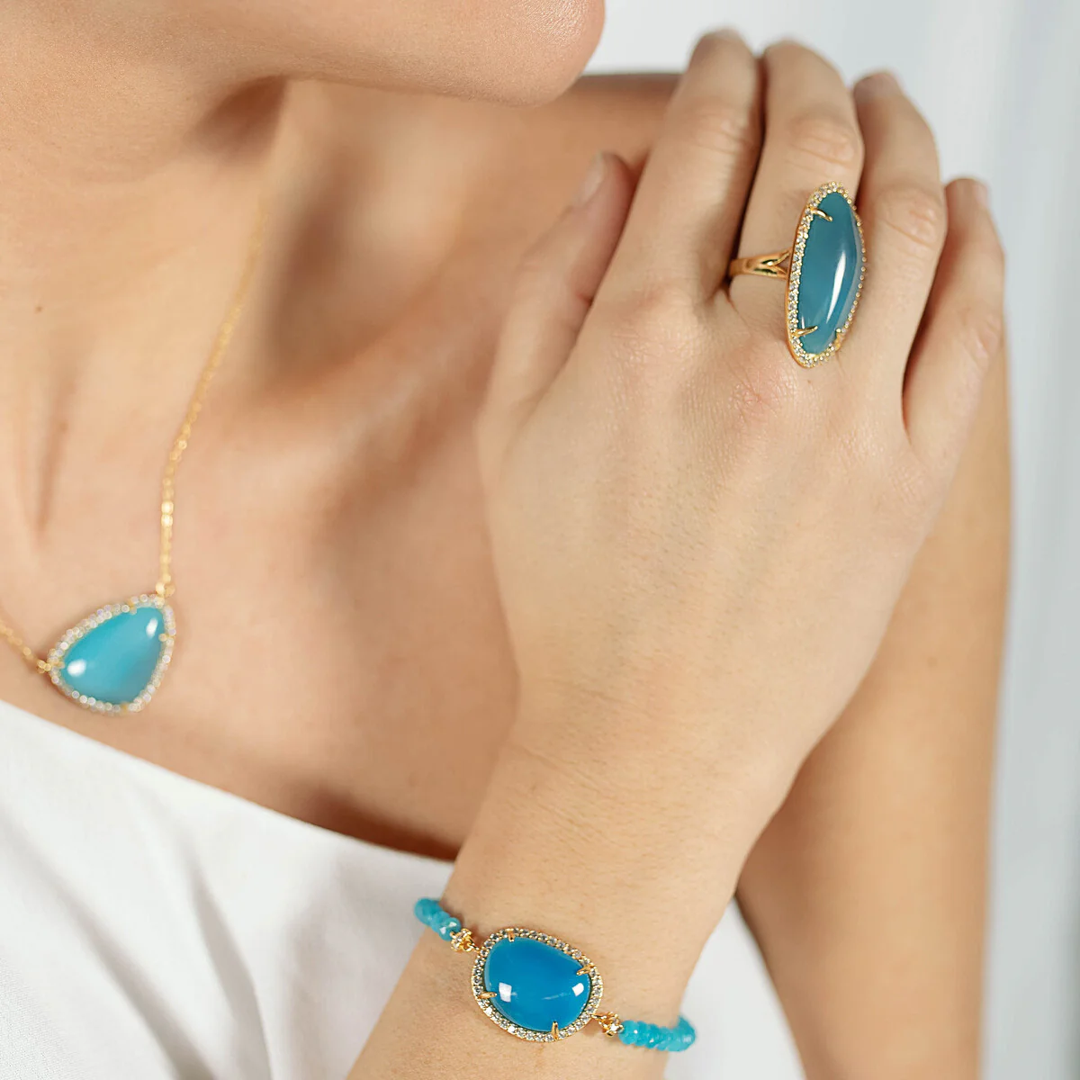 Pulsera Lushi Plata De Ley 925 - Lushi AZUL - Image 2