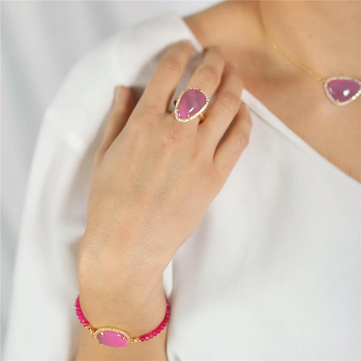 Pulsera Lushi Plata De Ley 925 - Lushi ROSA - Image 2