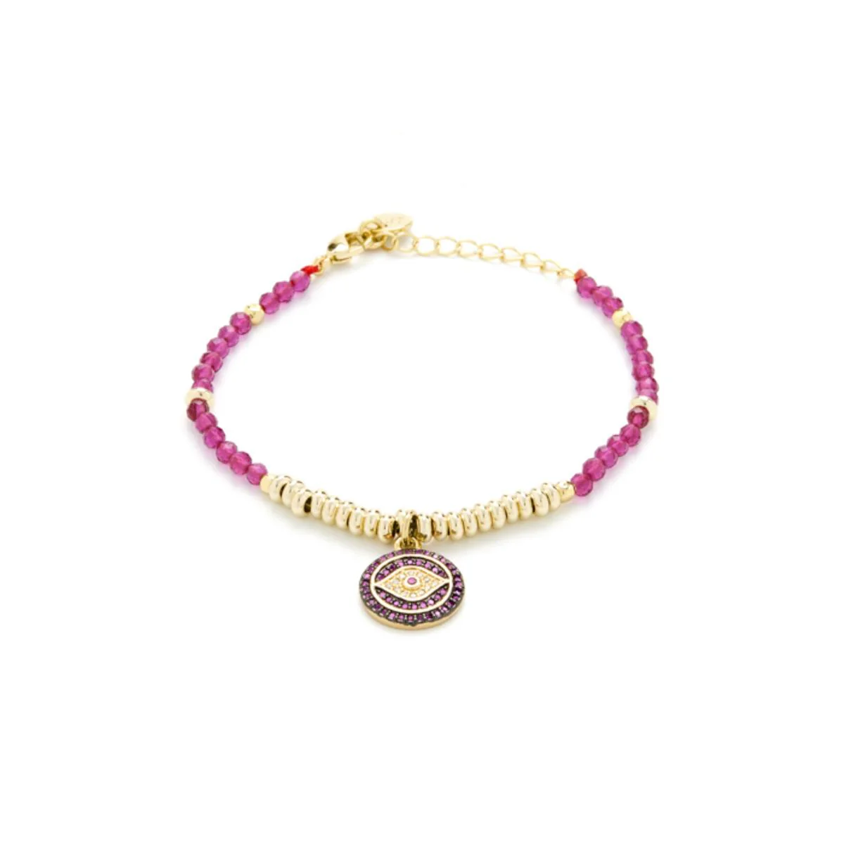 Pulsera Lysvi acabado en Oro amarillo de 18 Kts. - Lysvi ROJO