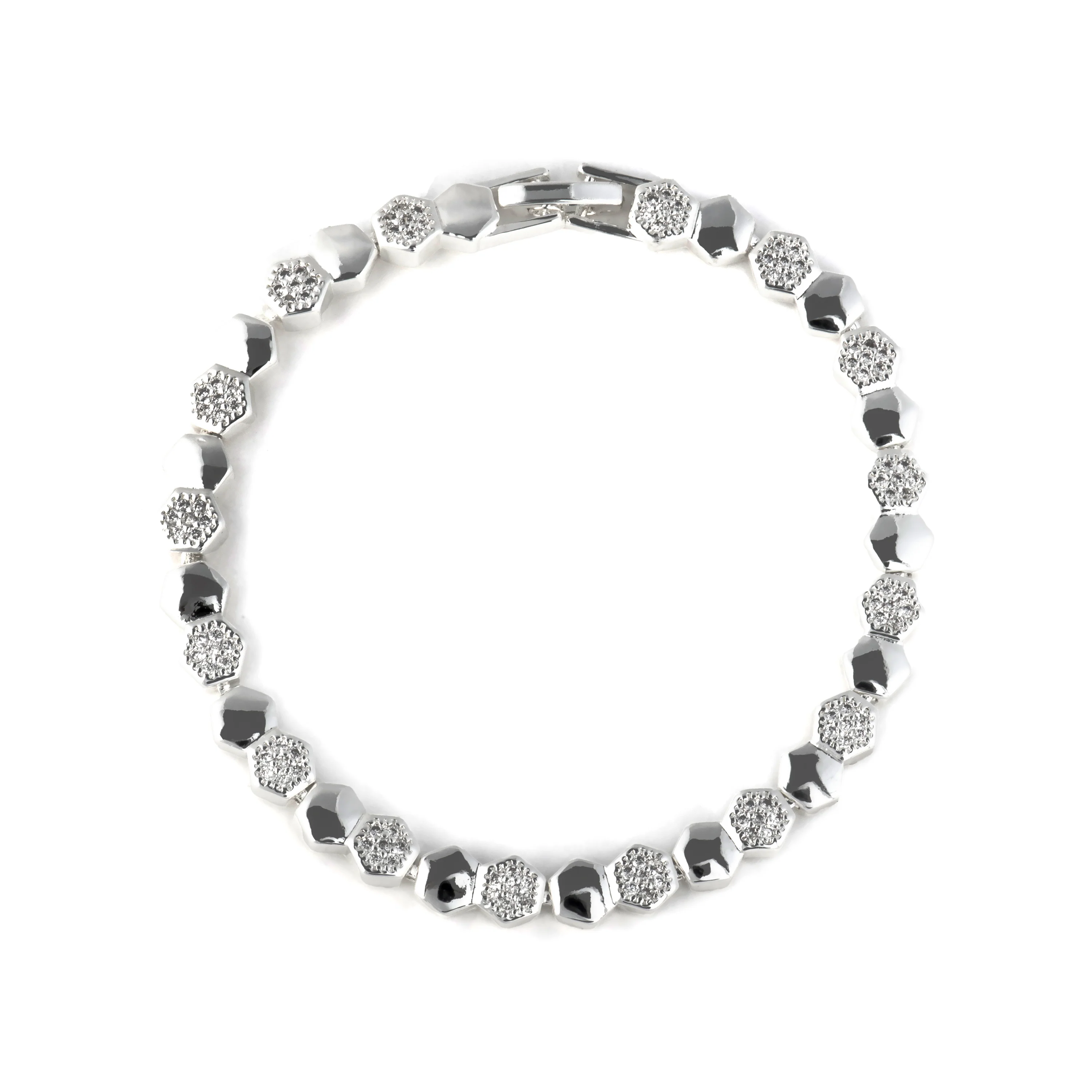 Pulsera de Circonita Brillante acabado en rodio - Lyth - Image 2
