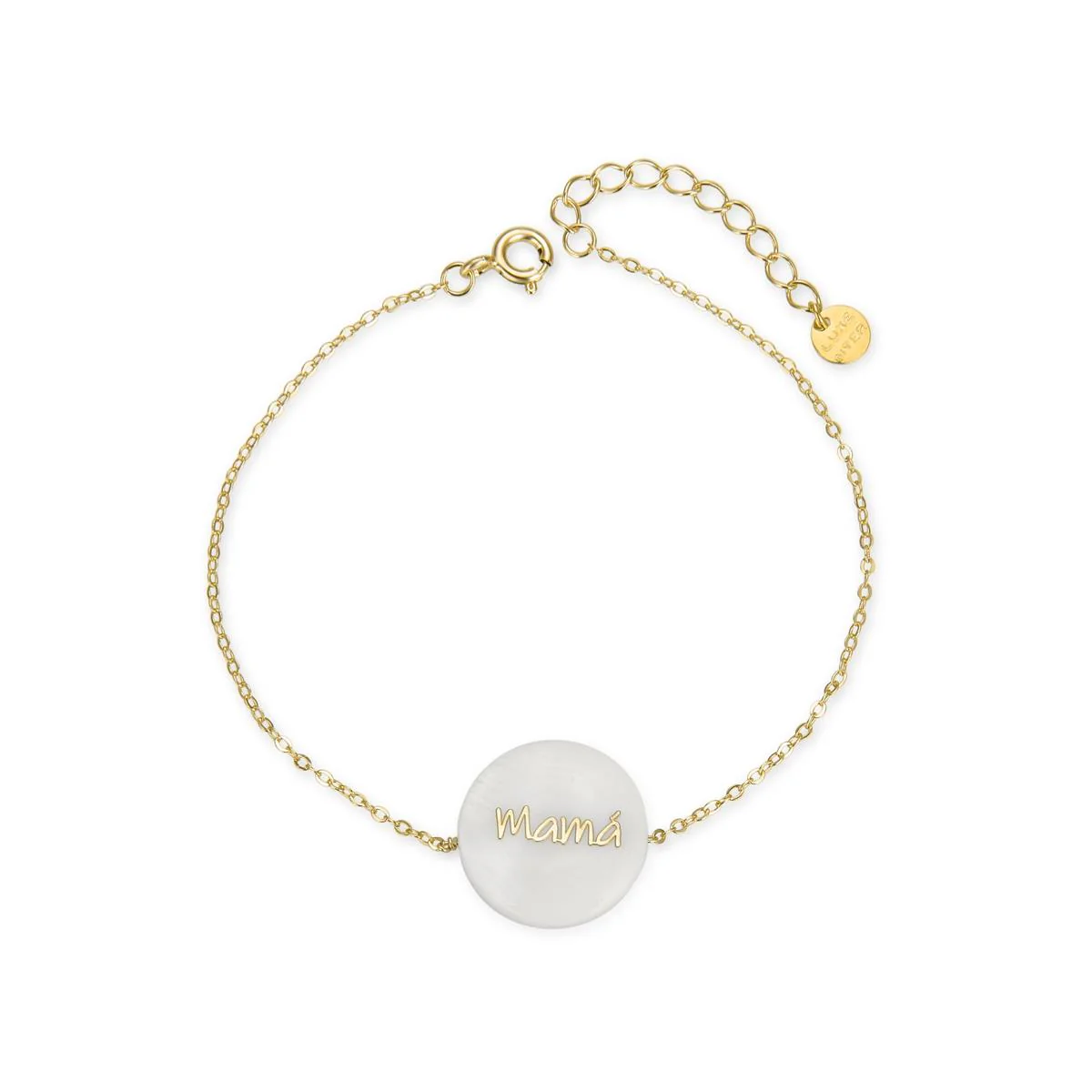 Pulsera Mamá Plata de Ley 925 - Mama BLANCO - Image 2